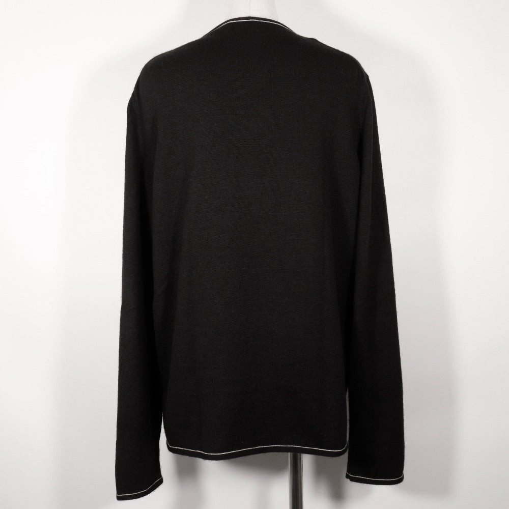 HERMES cardigan Cashmere, Cotton black Zip up Women ‚k Used