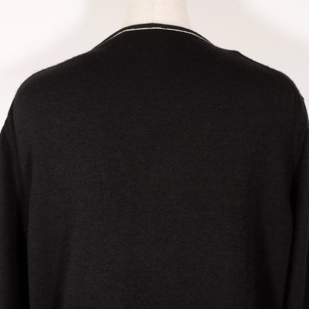 HERMES cardigan Cashmere, Cotton black Zip up Women ‚k Used