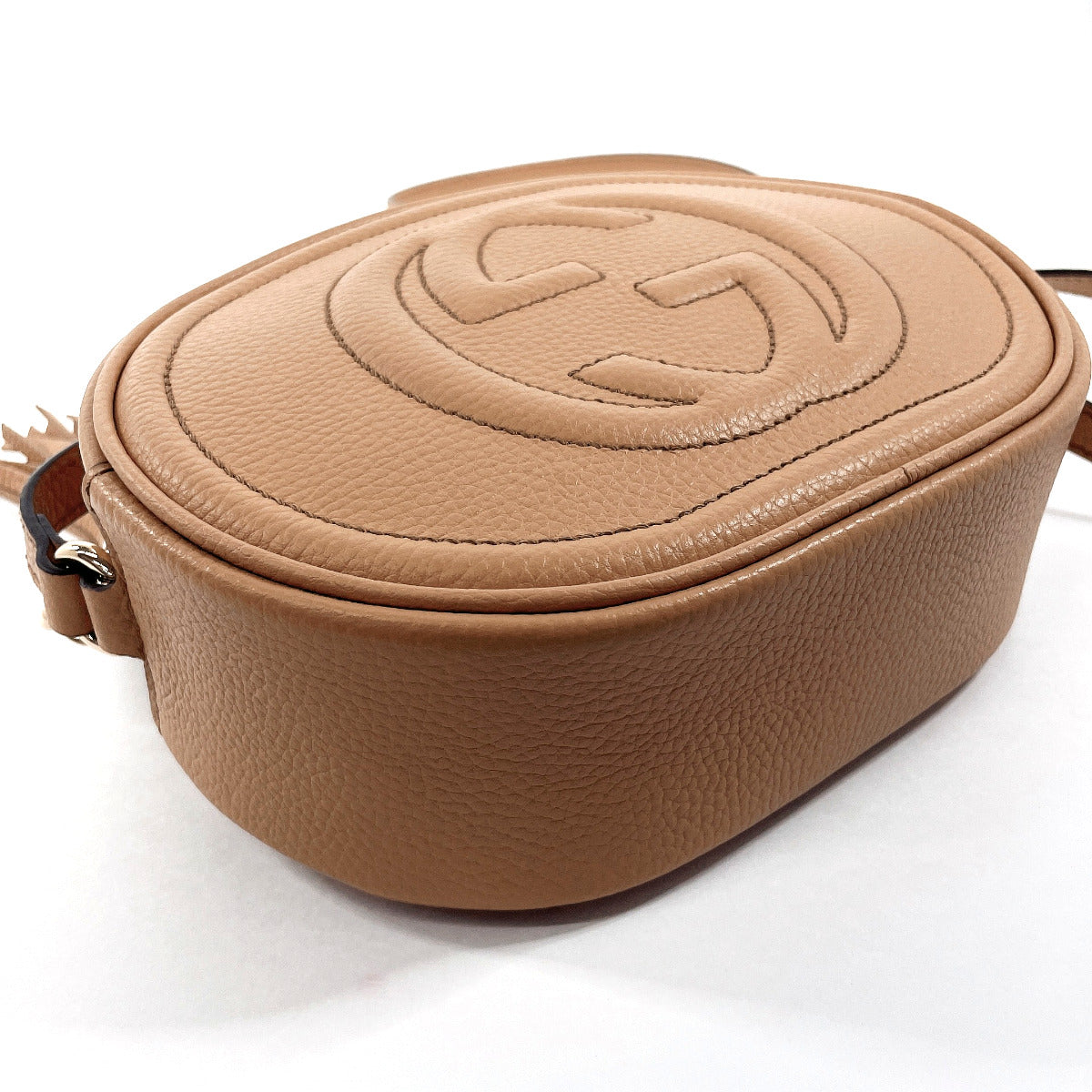 GUCCI Shoulder Bag 747779 leather beige Soho