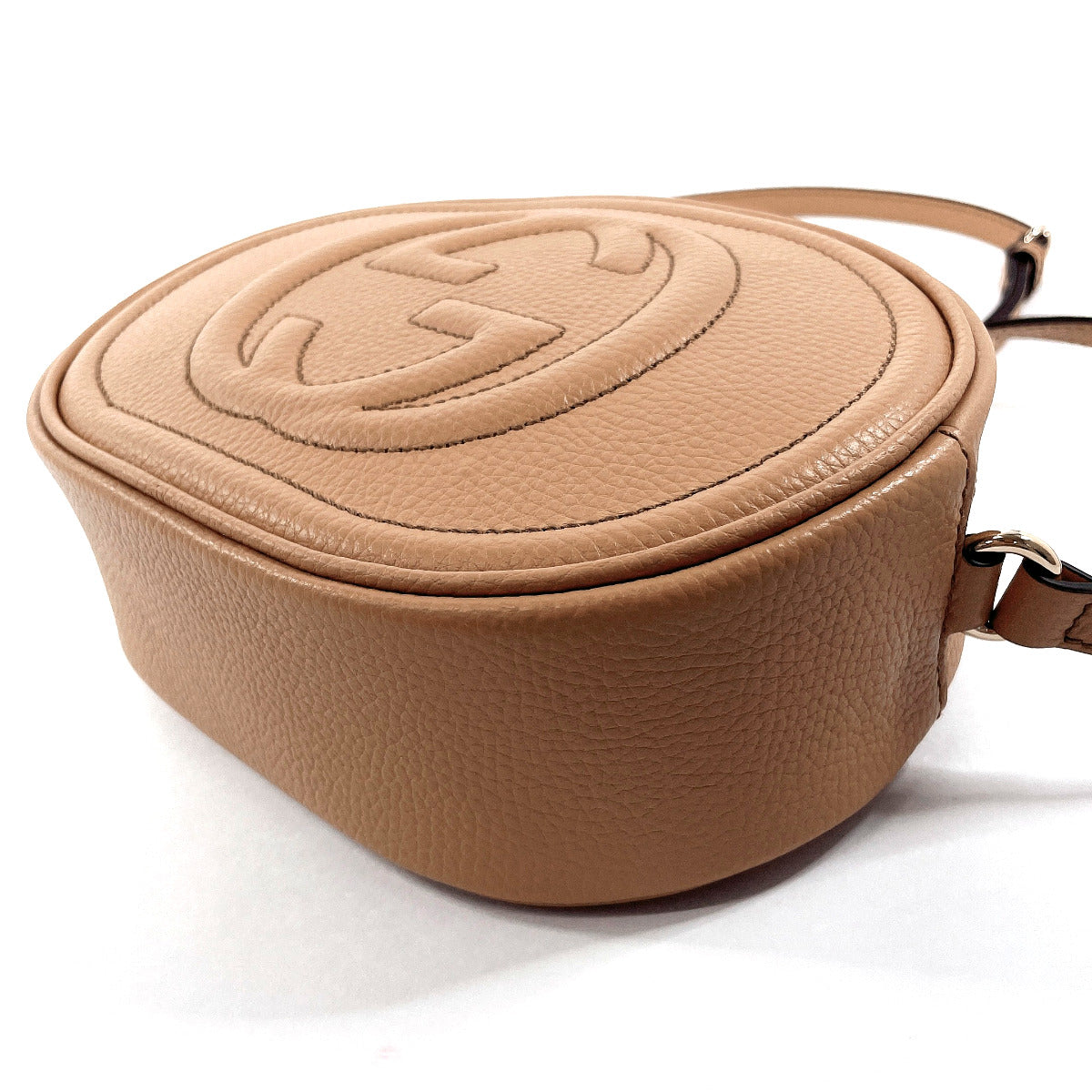 GUCCI Shoulder Bag 747779 leather beige Soho