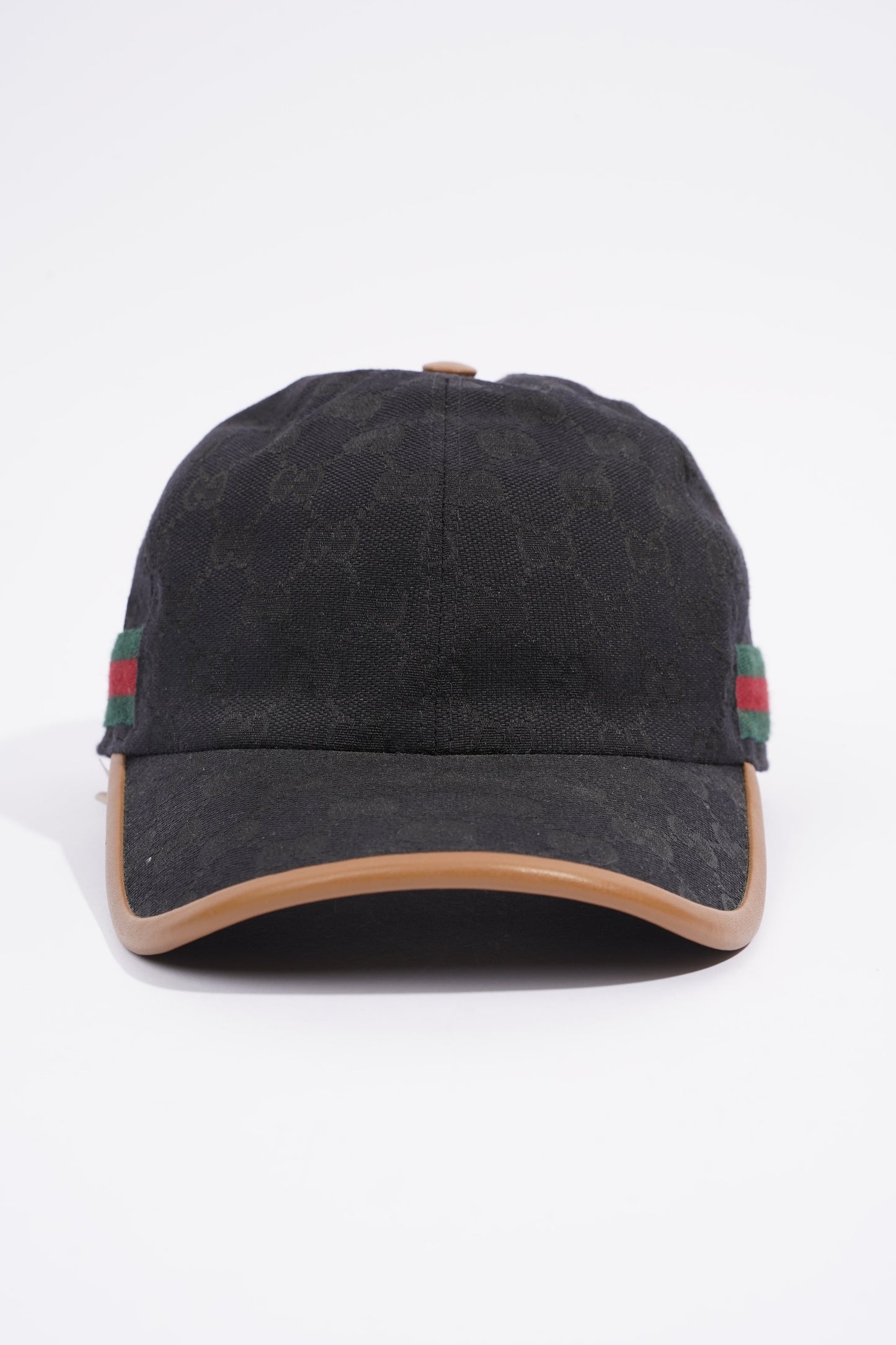 Gucci GG Supreme Baseball Cap Black / GG Supreme / Gucci Stripe Cotton Small
