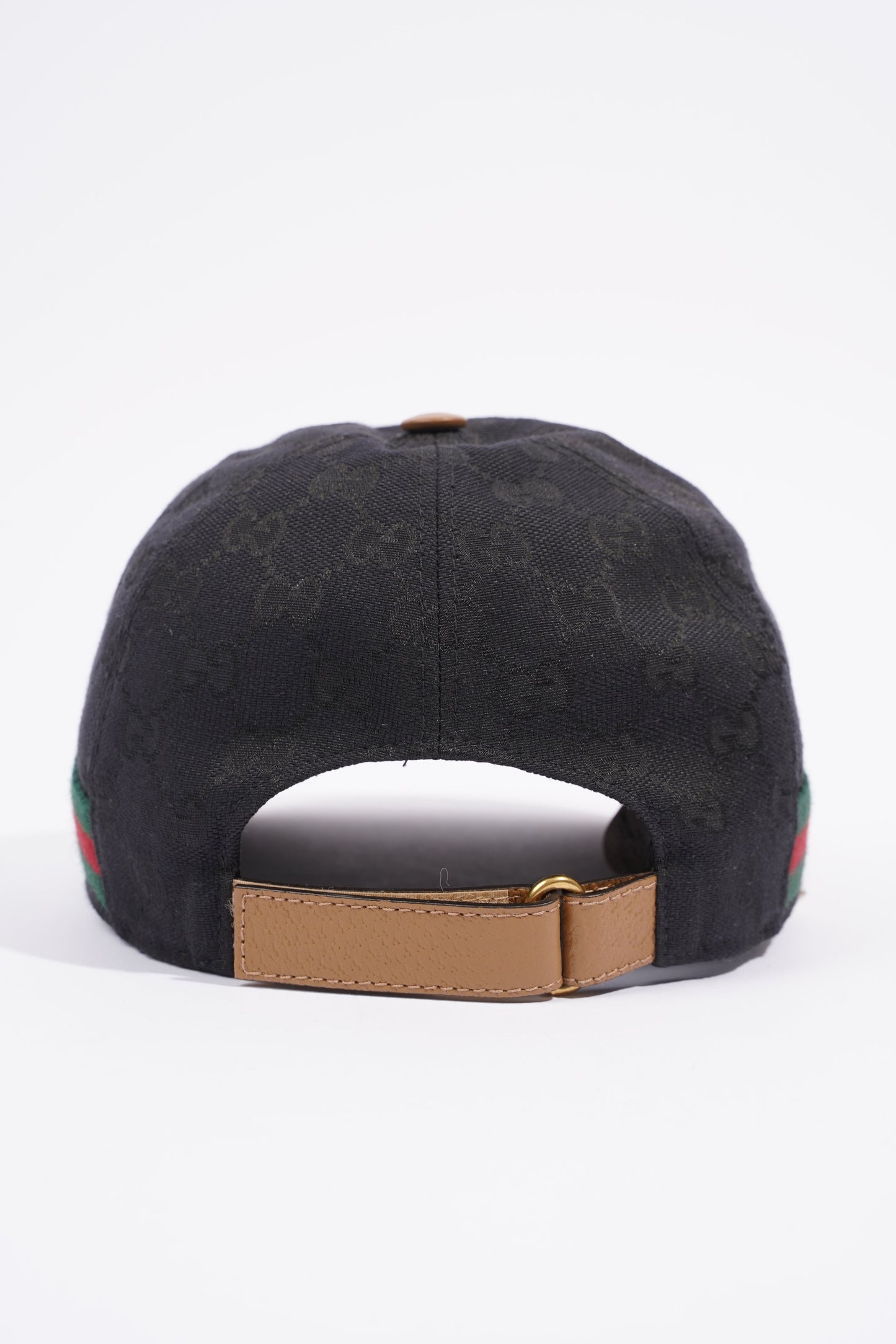 Gucci GG Supreme Baseball Cap Black / GG Supreme / Gucci Stripe Cotton Small
