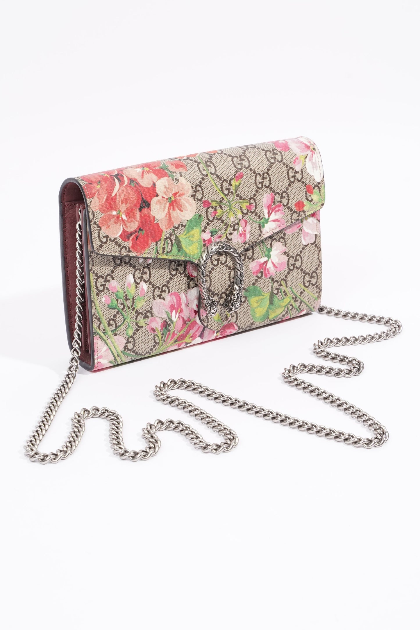 Gucci Dionysus Chain Wallet Supreme / Floral Canvas One Size