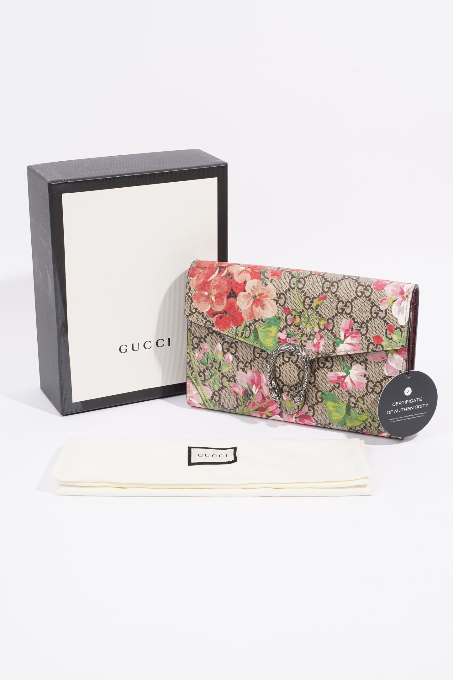 Gucci Dionysus Chain Wallet Supreme / Floral Canvas One Size