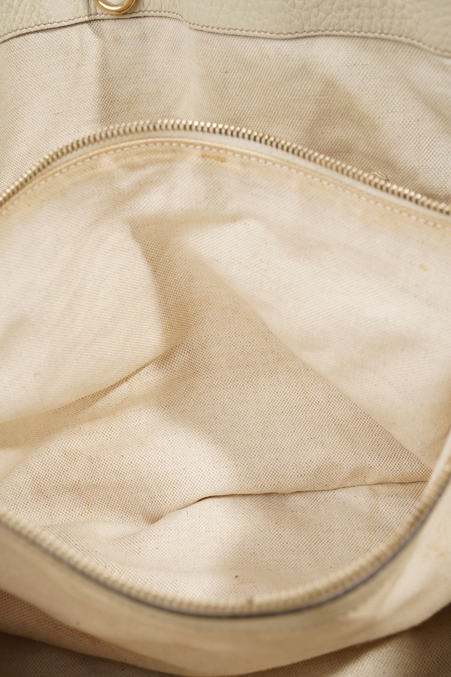 Gucci Fringe Tote Bag Supreme / Cream Canvas