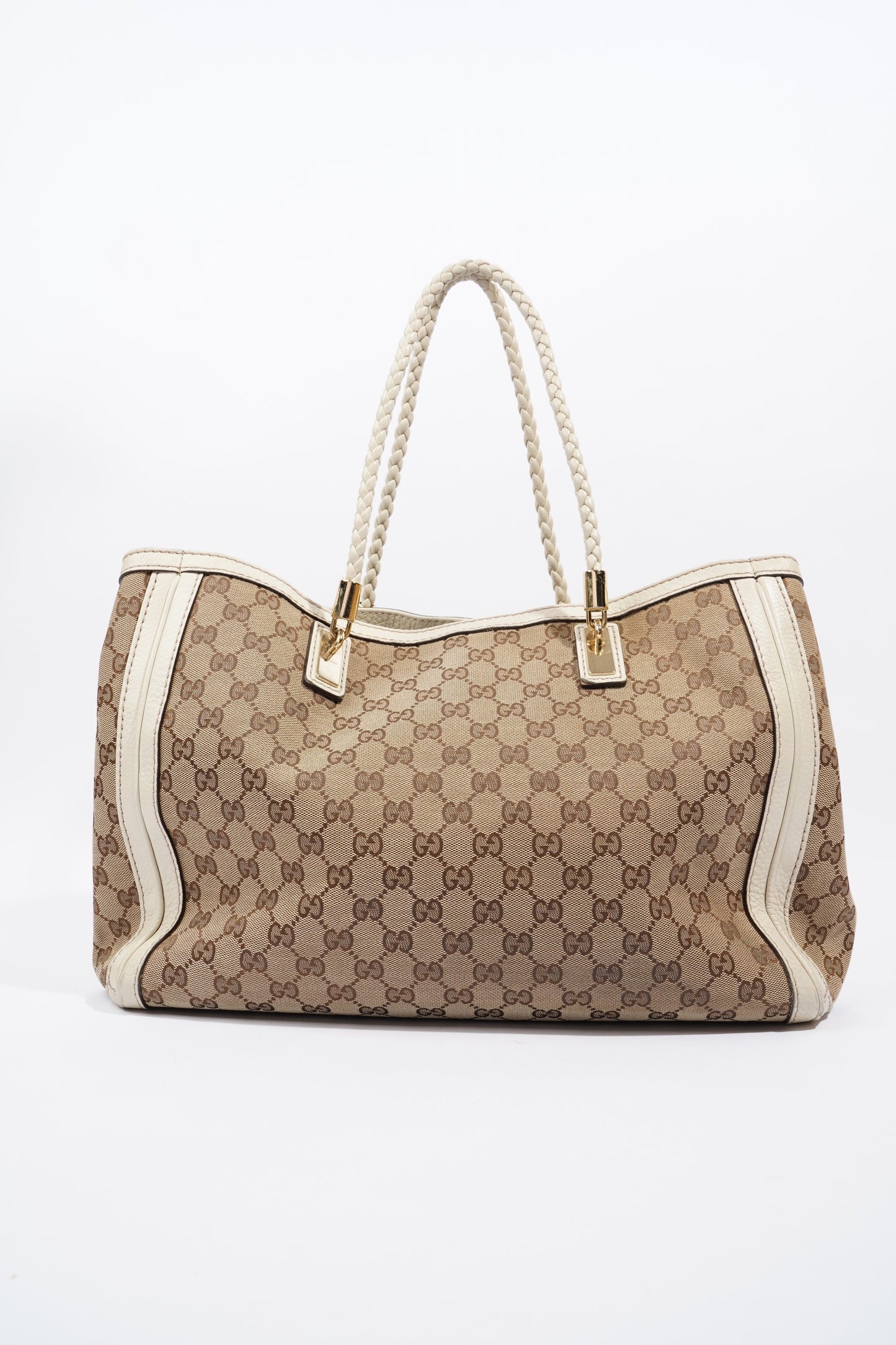 Gucci Fringe Tote Bag Supreme / Cream Canvas