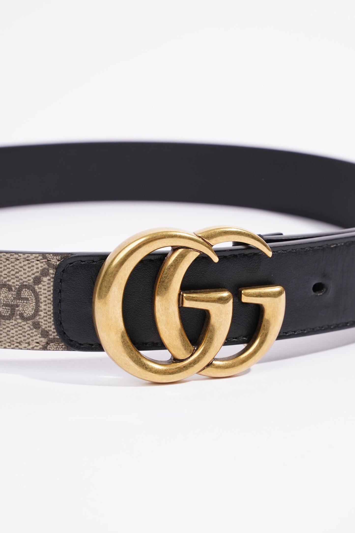 Gucci Marmont Belt Supreme / Black Canvas 75cm 30"