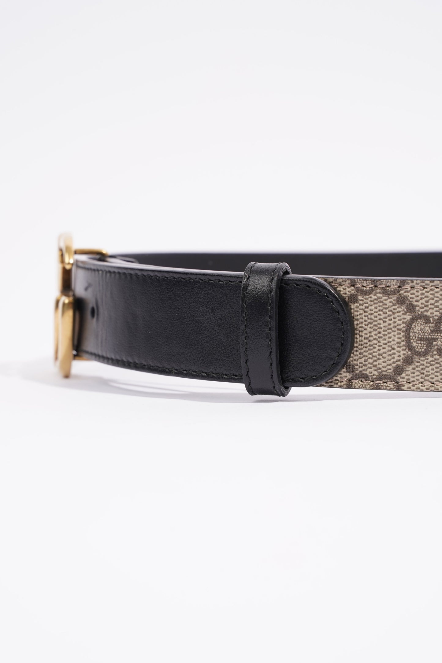 Gucci Marmont Belt Supreme / Black Canvas 75cm 30"