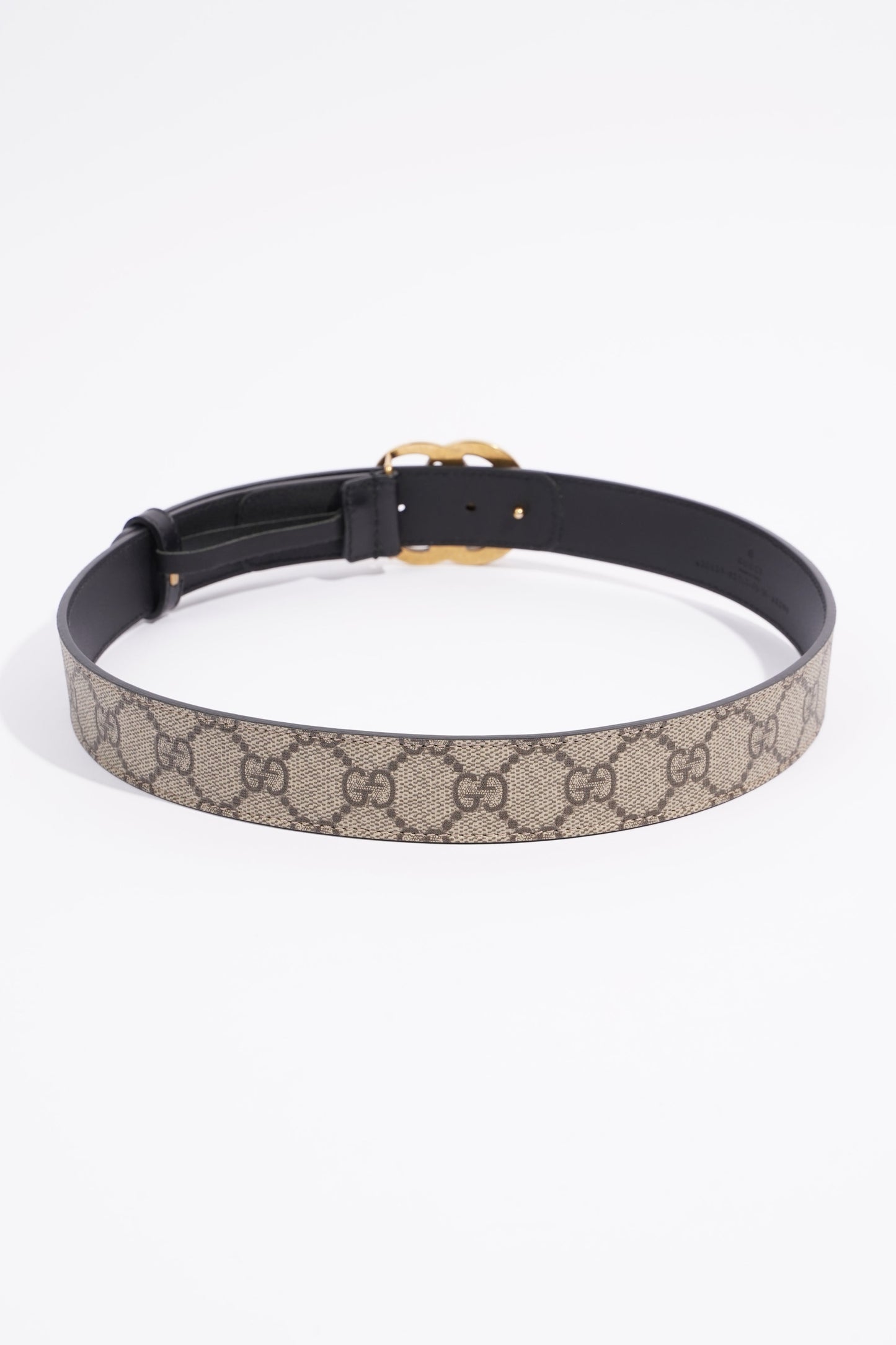 Gucci Marmont Belt Supreme / Black Canvas 75cm 30"