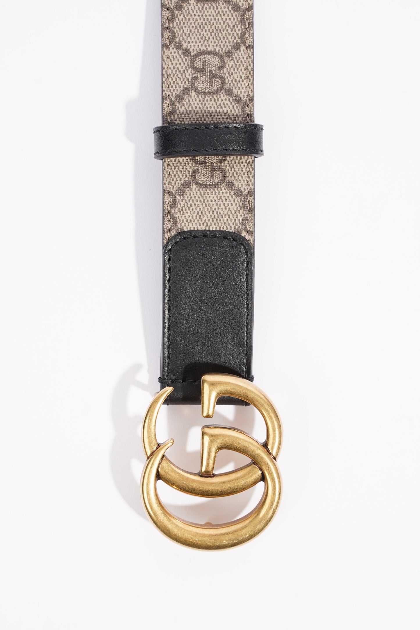 Gucci Marmont Belt Supreme / Black Canvas 75cm 30"