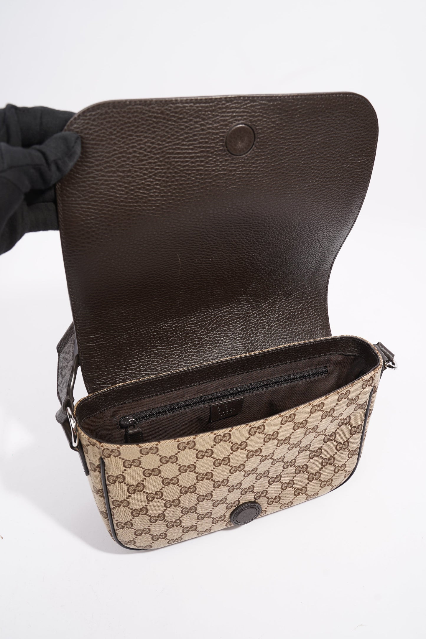 Gucci GG Messenger bag Supreme / Brown Canvas Large