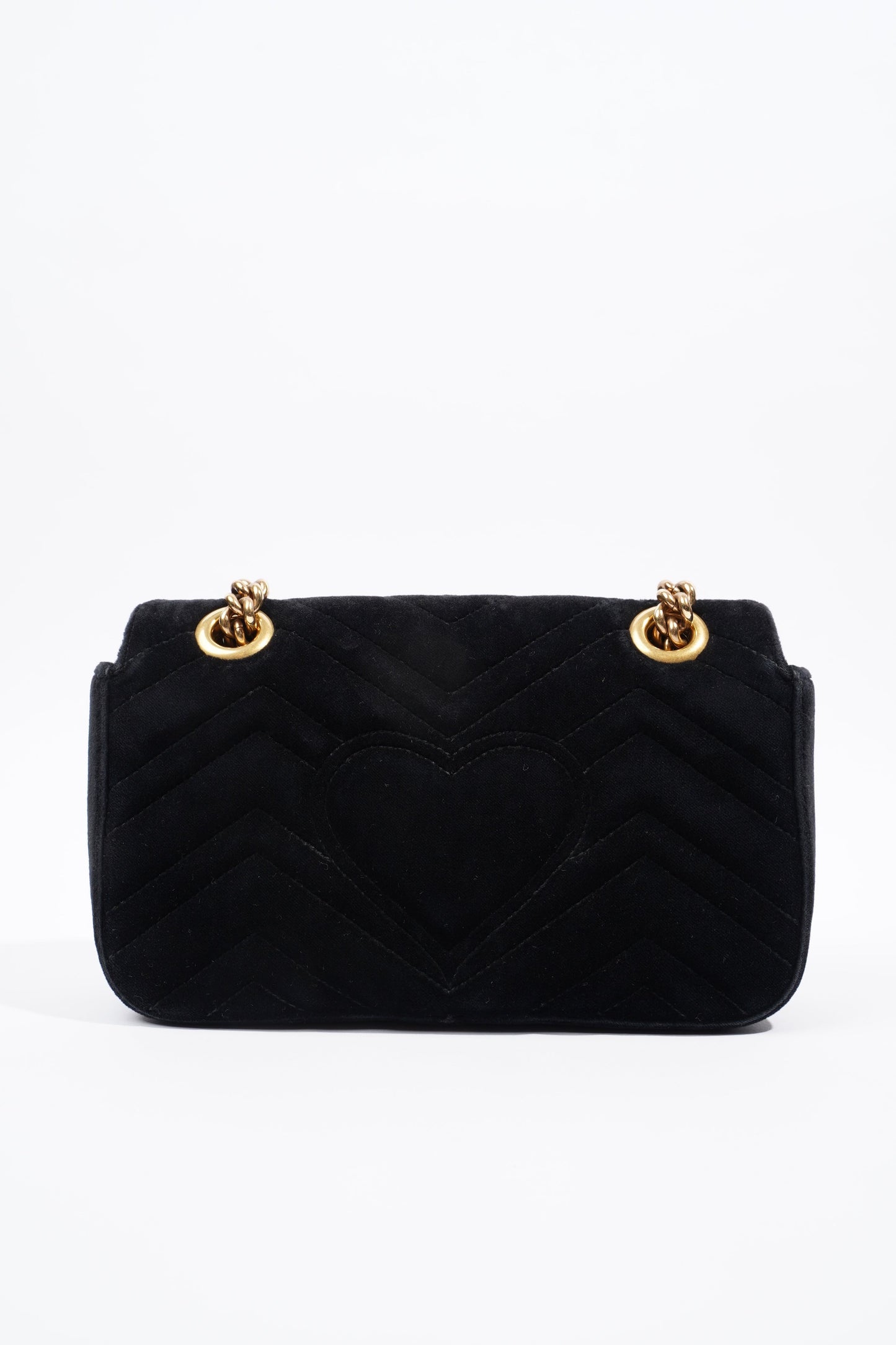 Gucci Marmont Flap Black Velvet Mini