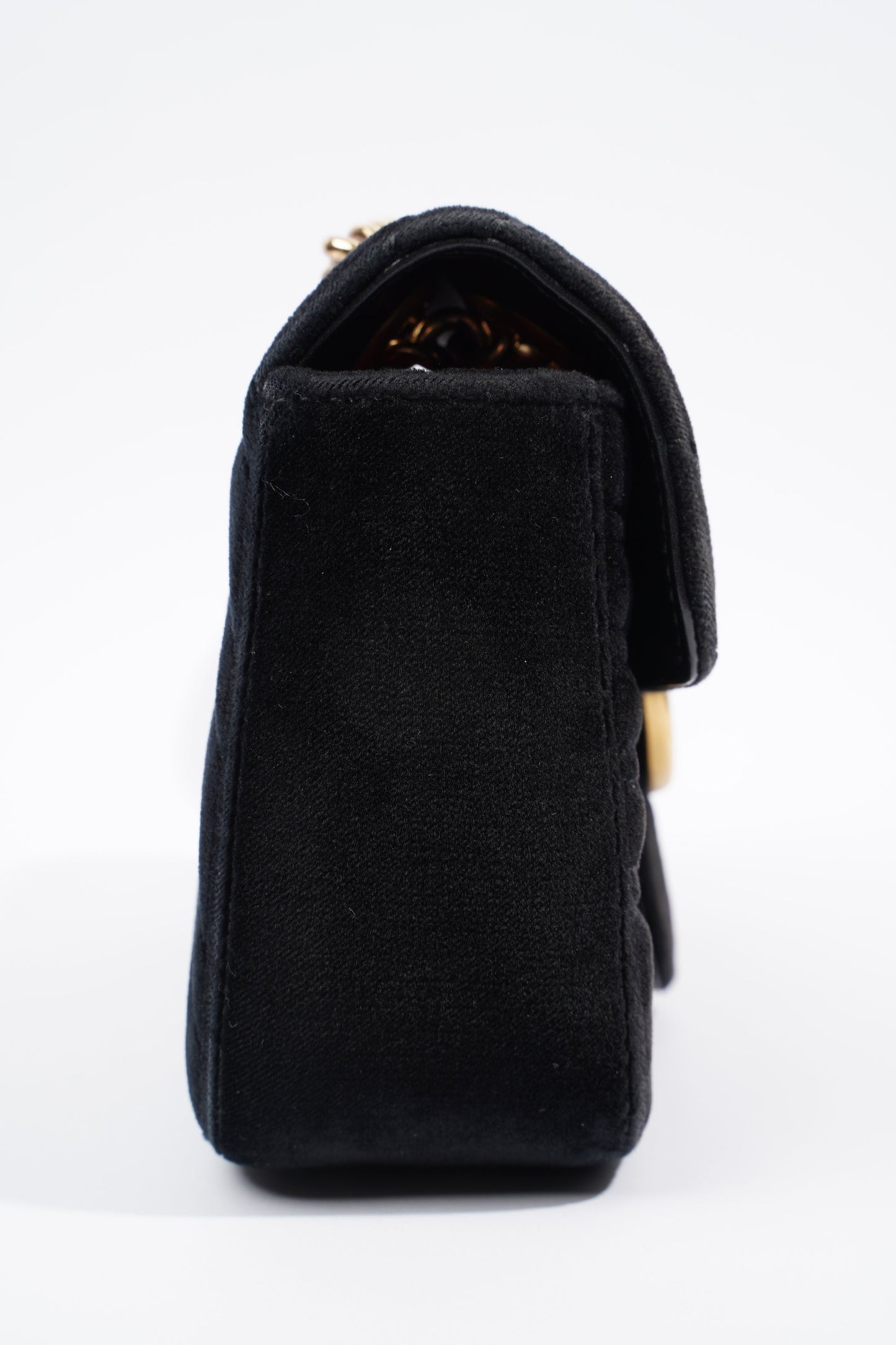 Gucci Marmont Flap Black Velvet Mini