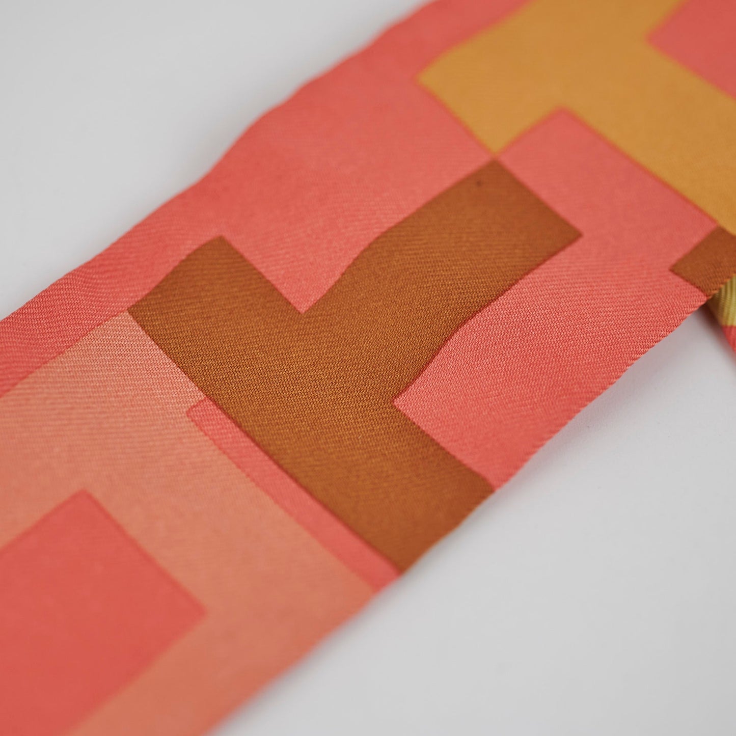 Hermes Pink Logo Twilly