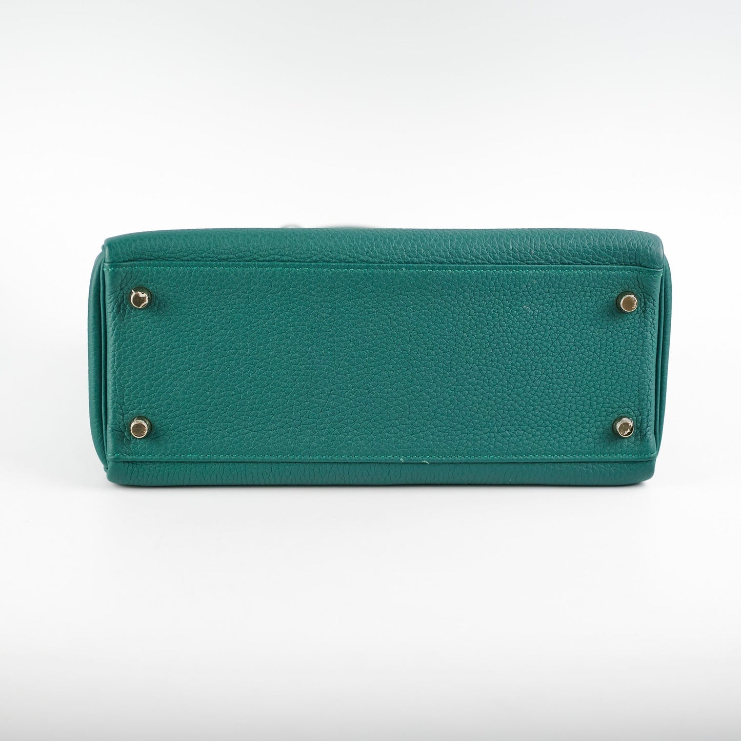 Hermes Kelly 28 Malachite Togo C Stamp