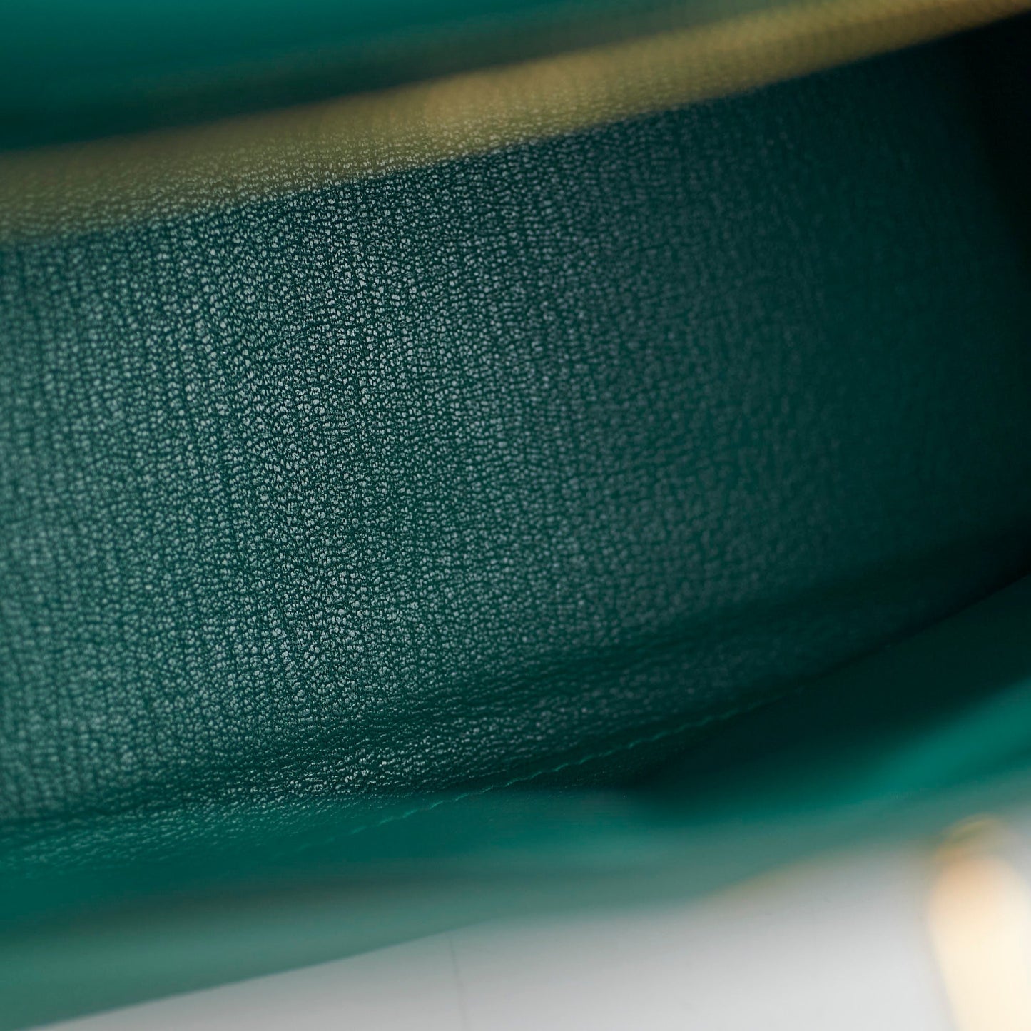 Hermes Kelly 28 Malachite Togo C Stamp