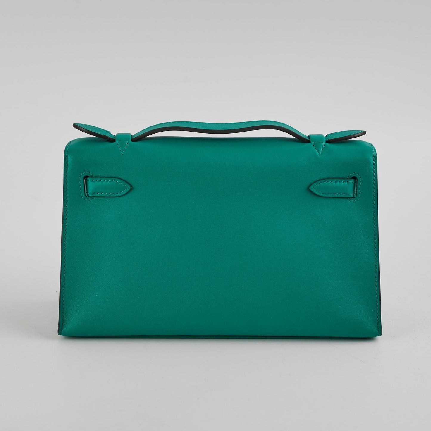 Hermes Kelly Pochette Vert Verone Swift - C Stamp