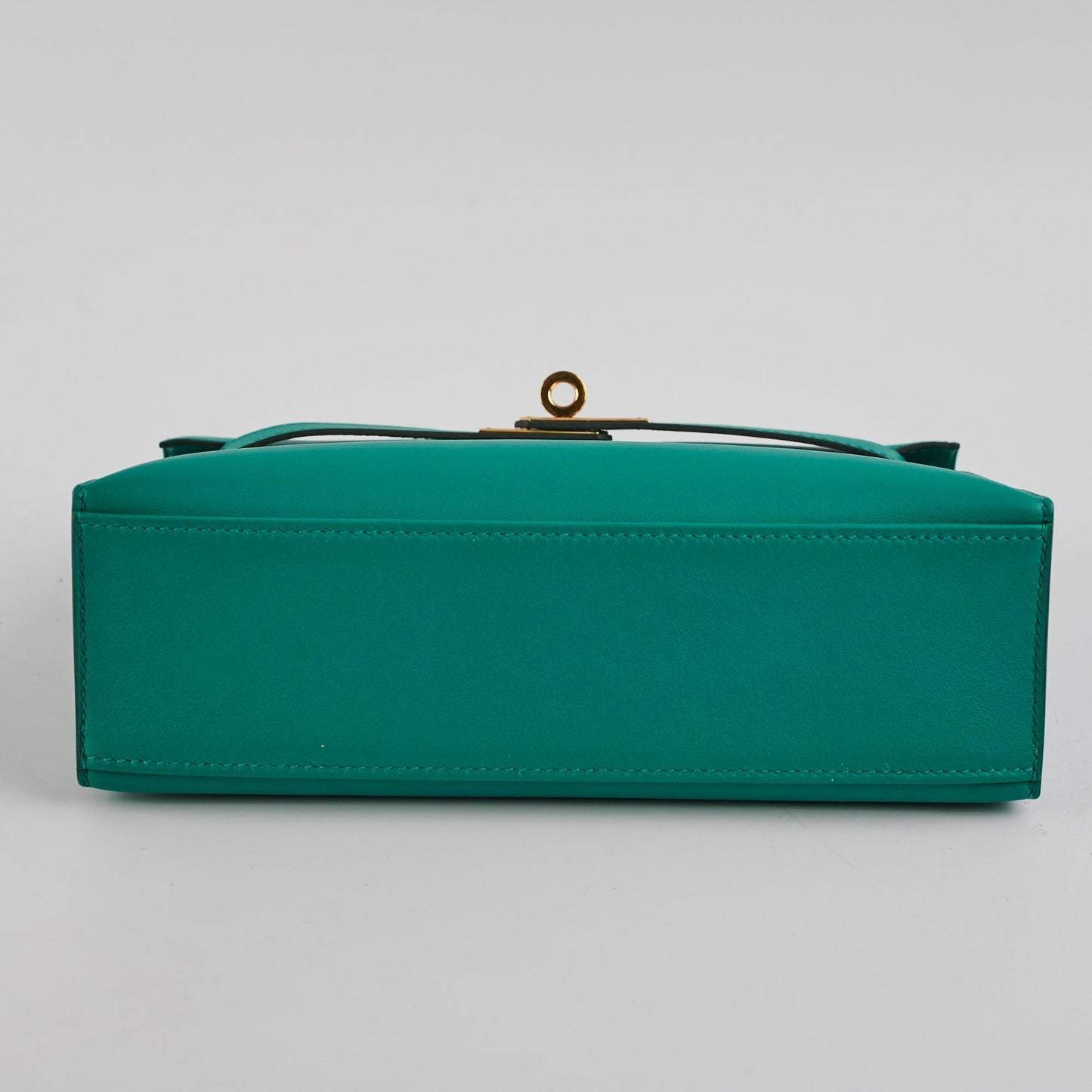 Hermes Kelly Pochette Vert Verone Swift - C Stamp