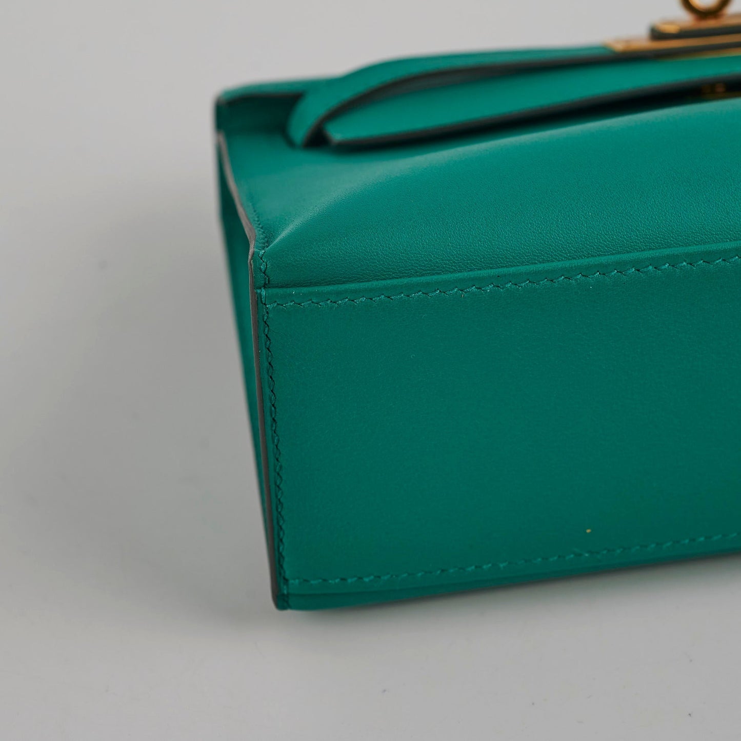 Hermes Kelly Pochette Vert Verone Swift - C Stamp