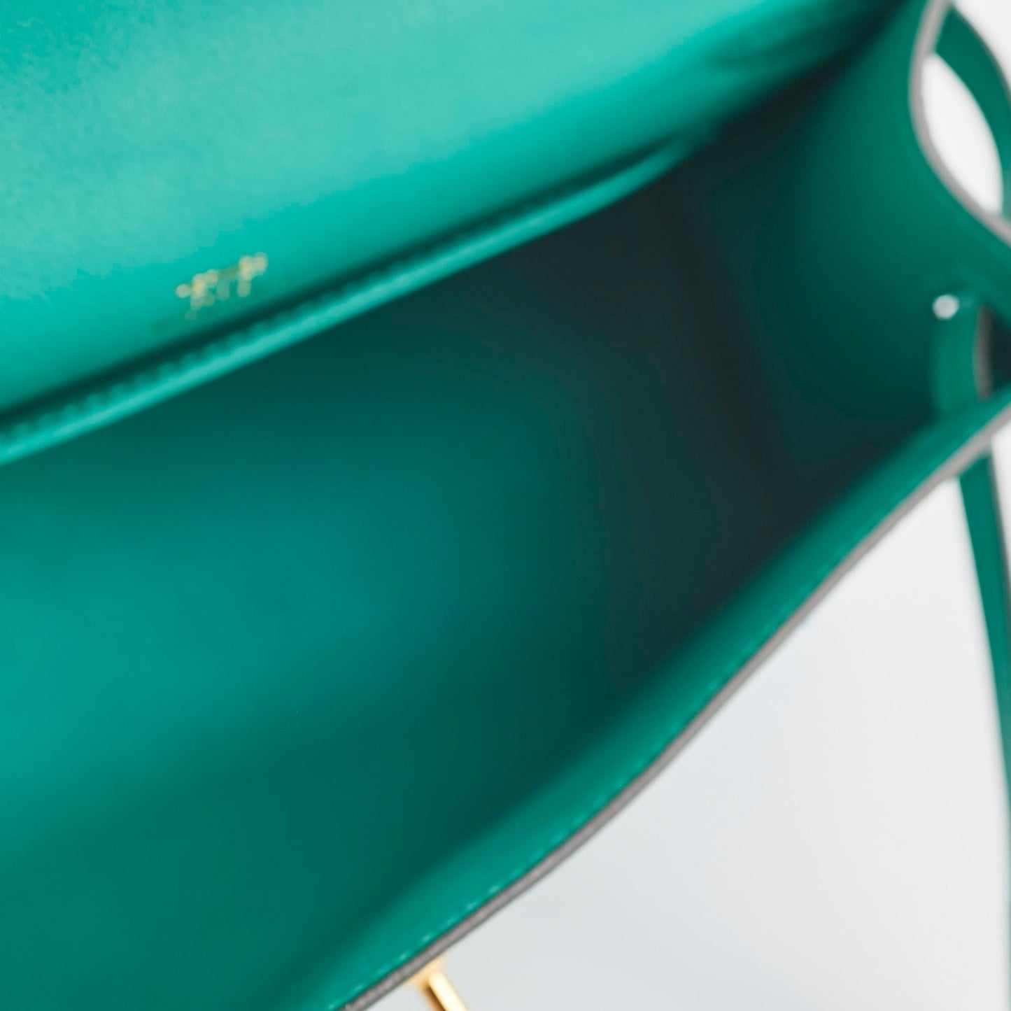 Hermes Kelly Pochette Vert Verone Swift - C Stamp