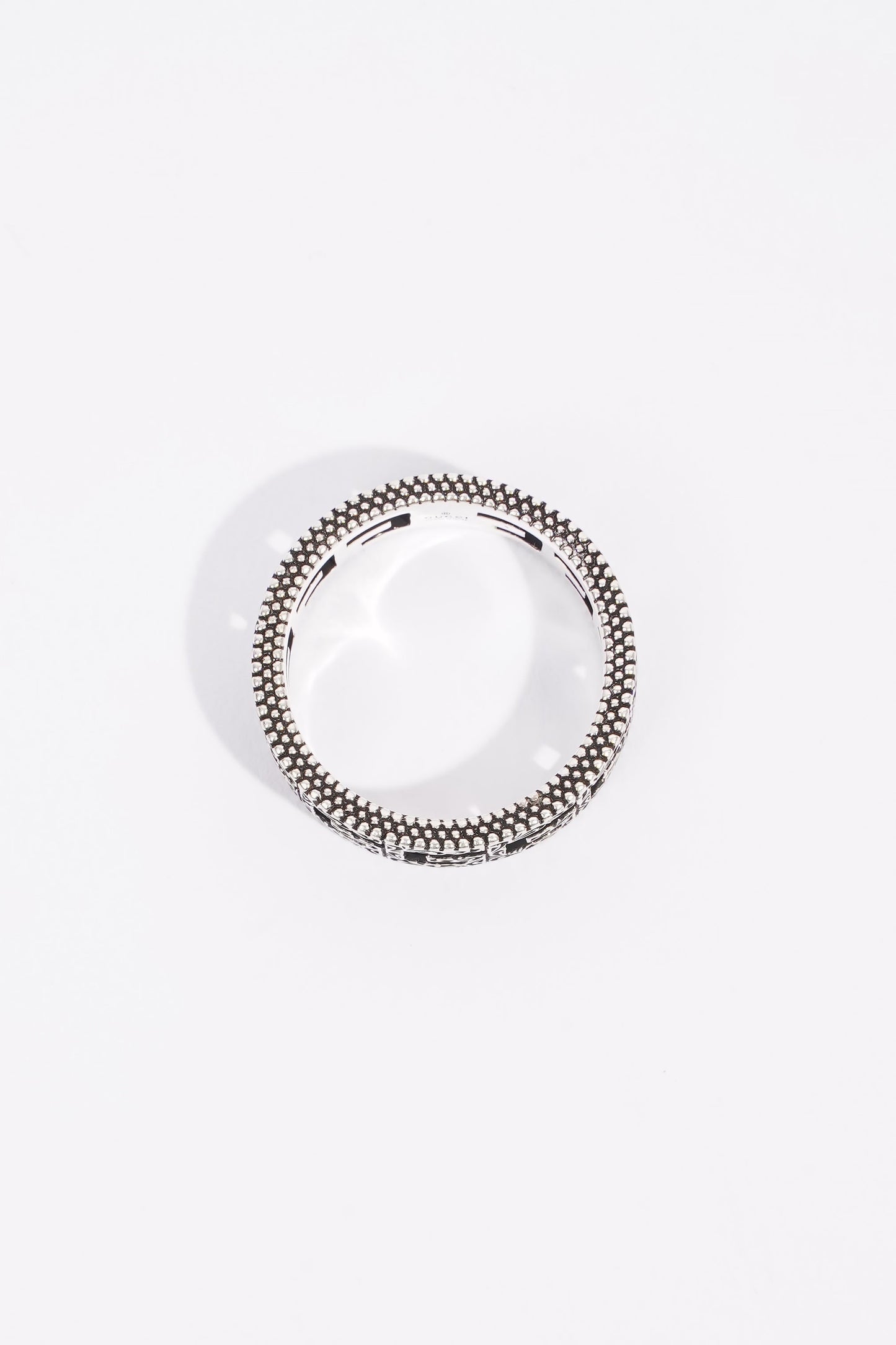 Gucci G Ring Silver / Black Silver Sterling 18