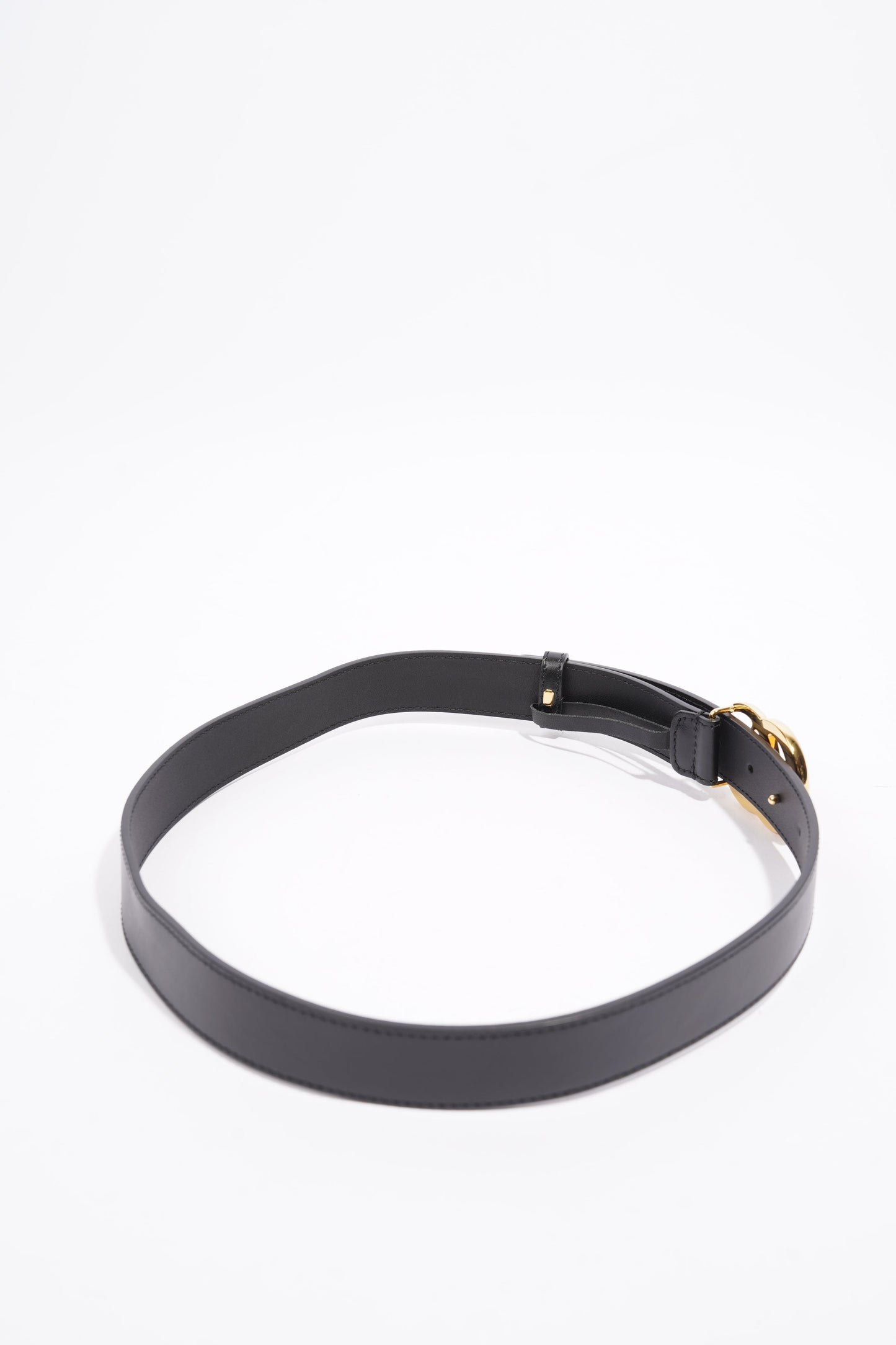 Gucci Marmont Belt Black / Gold Leather 80cm 32"
