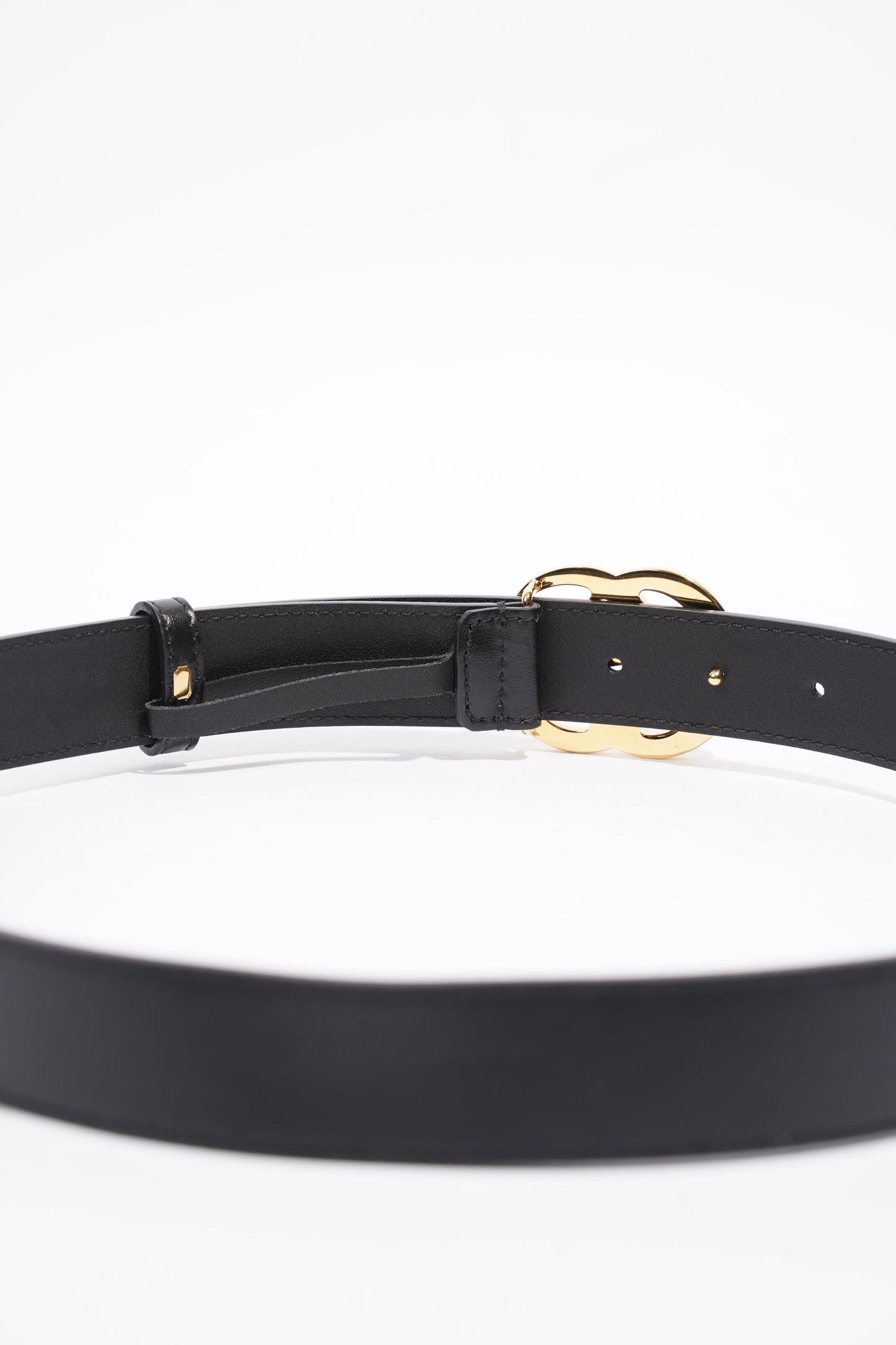 Gucci Marmont Belt Black / Gold Leather 80cm 32"