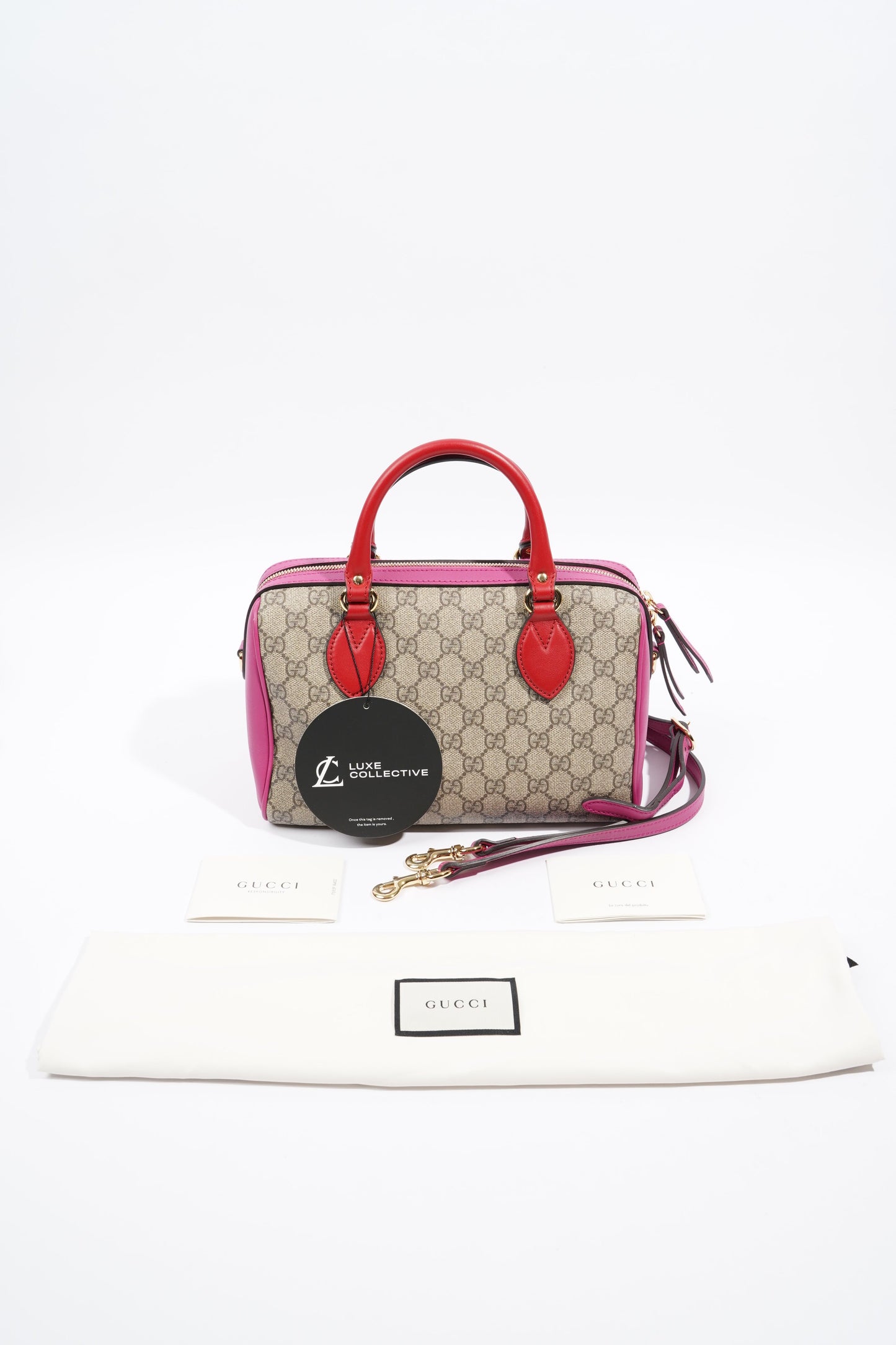 Gucci Boston Bag Monogram Canvas Small