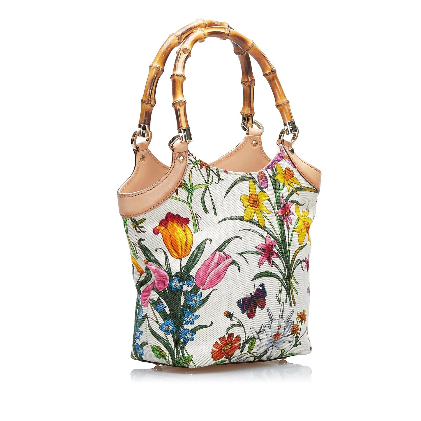 Gucci Bamboo Flora Handbag