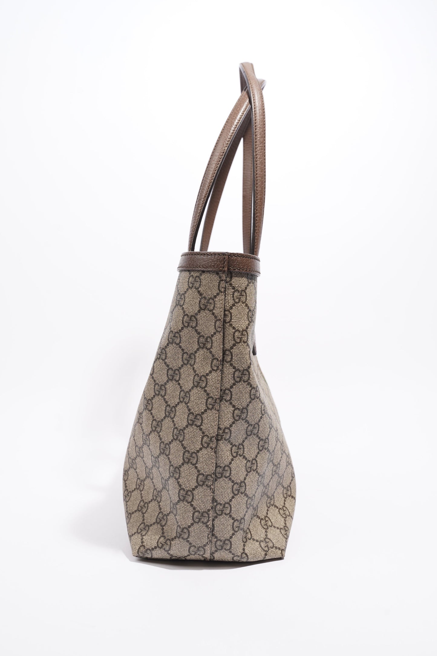 Gucci Ophidia GG Medium Beige And Ebony GG Supreme Coated Canvas