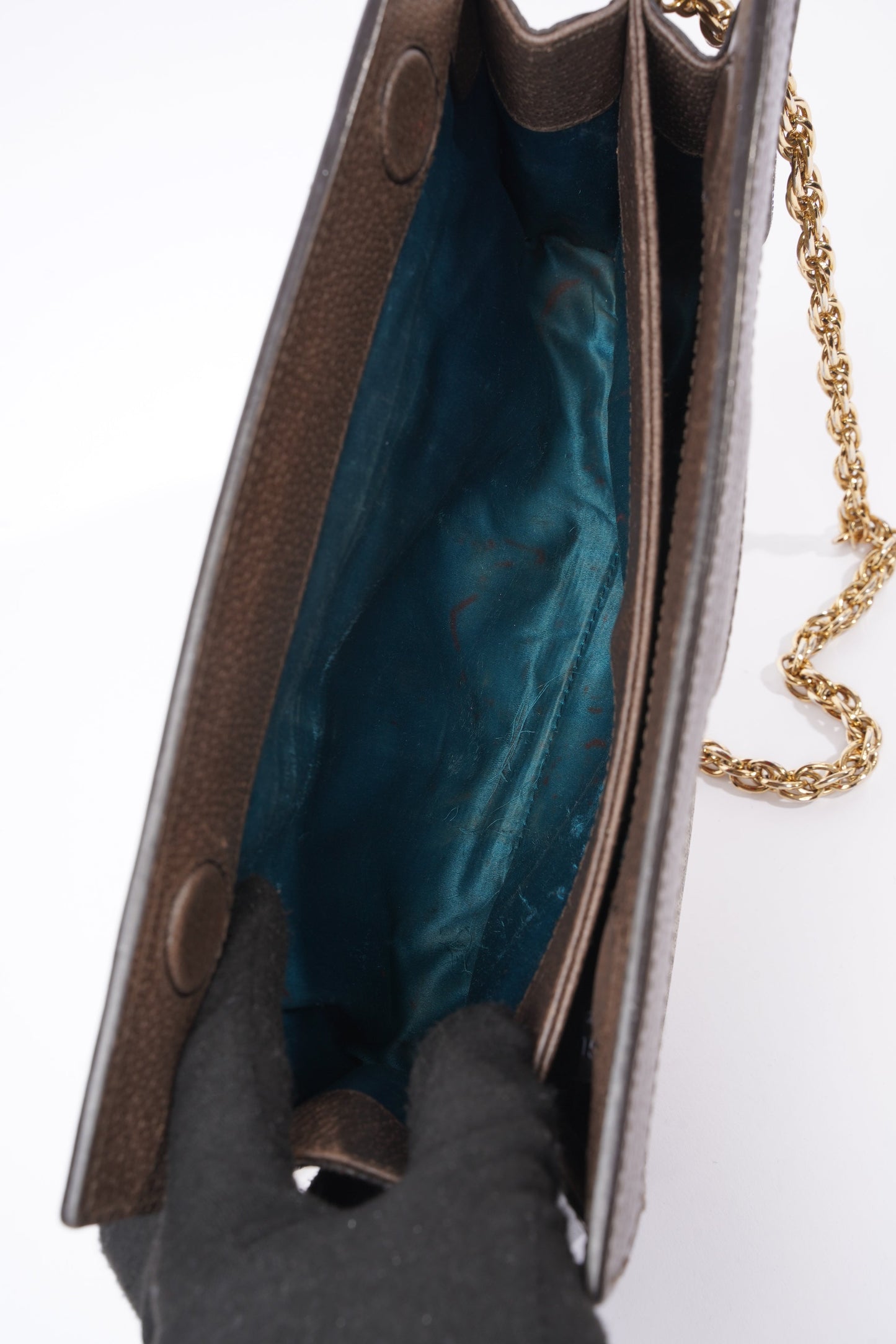 Gucci Ophidia GG Beige And Ebony GG Supreme Coated Canvas Small