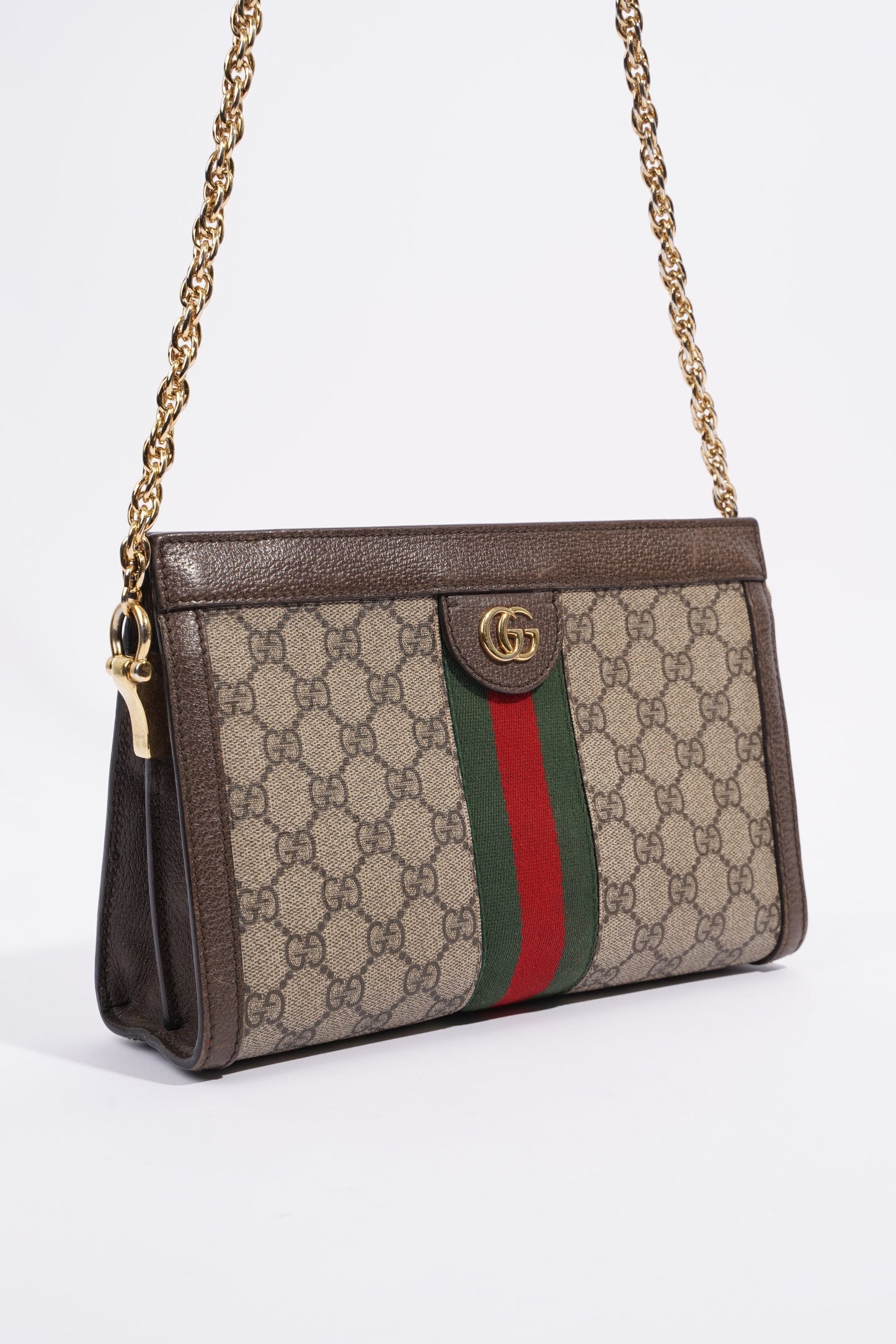 Gucci Ophidia GG Beige And Ebony GG Supreme Coated Canvas Small