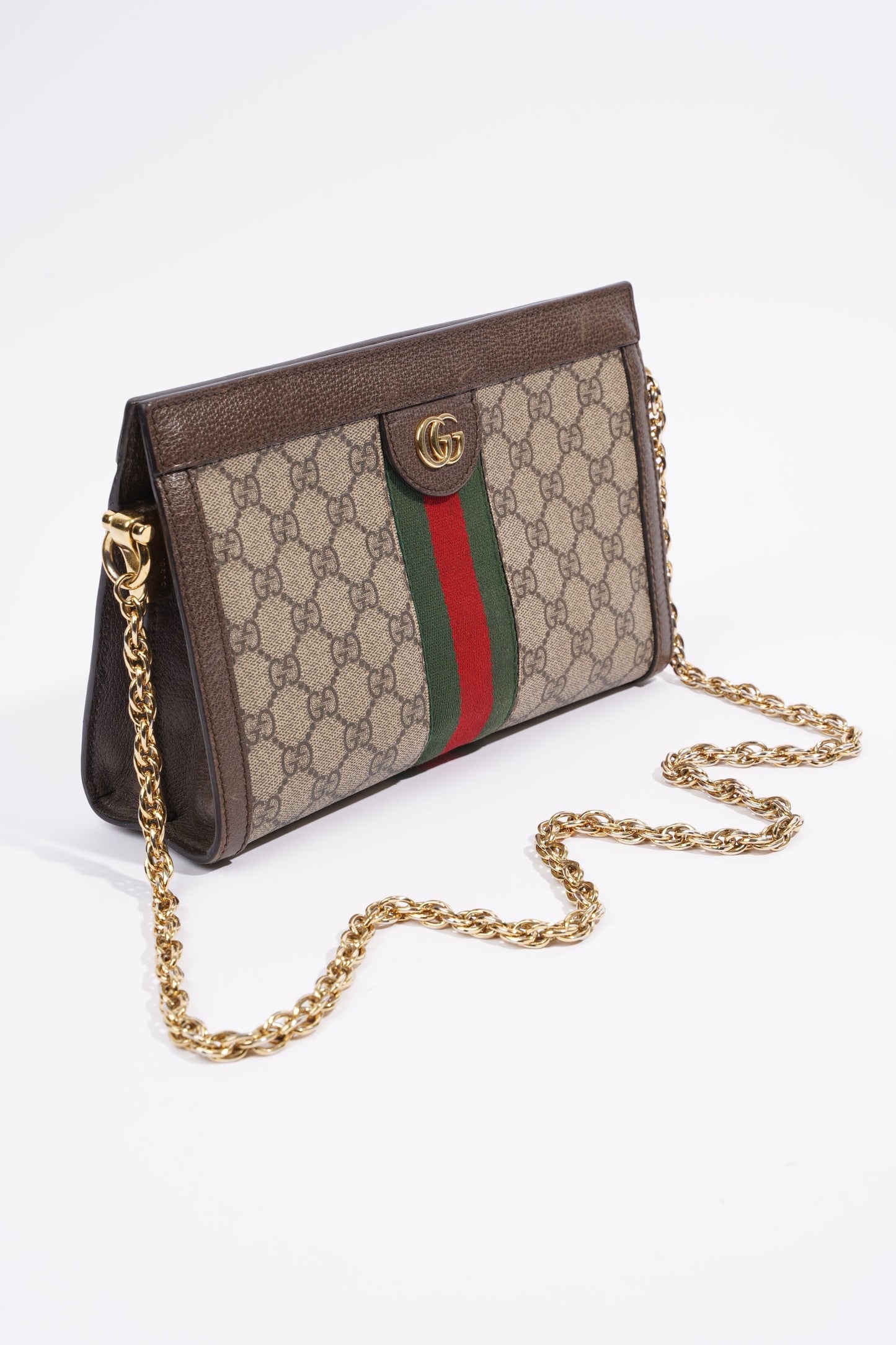 Gucci Ophidia GG Beige And Ebony GG Supreme Coated Canvas Small