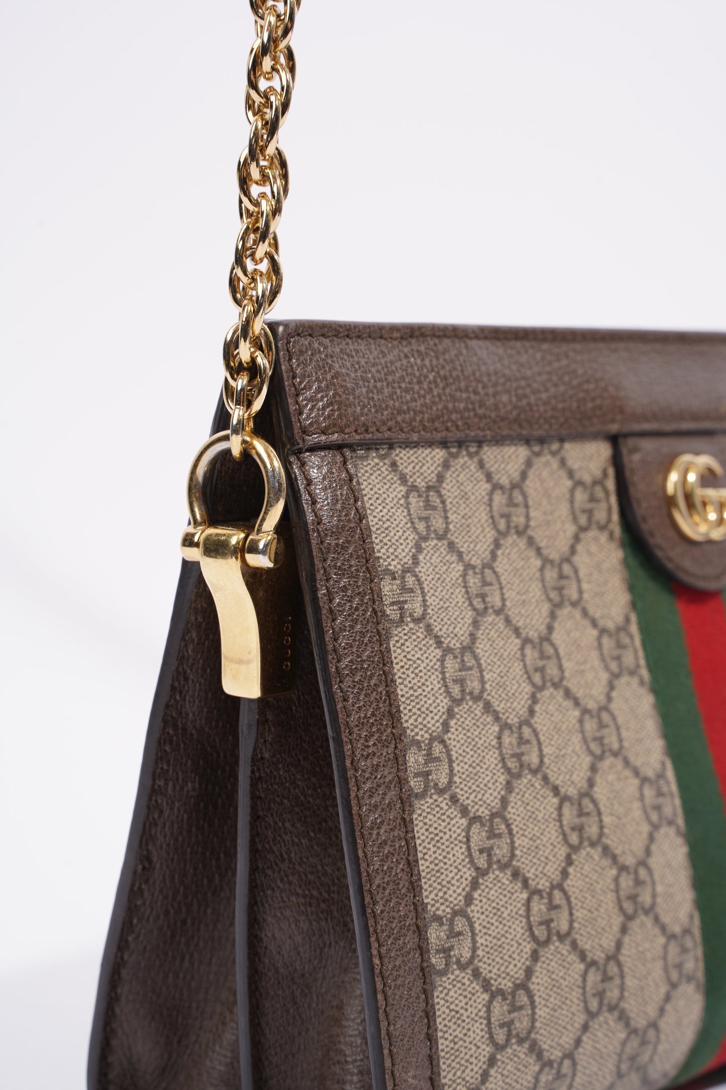 Gucci Ophidia GG Beige And Ebony GG Supreme Coated Canvas Small