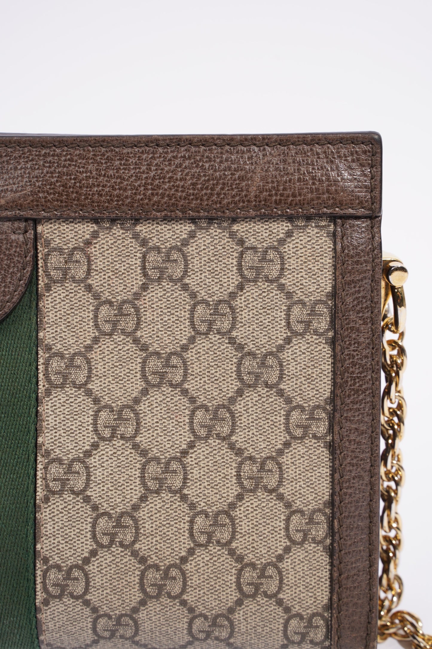 Gucci Ophidia GG Beige And Ebony GG Supreme Coated Canvas Small