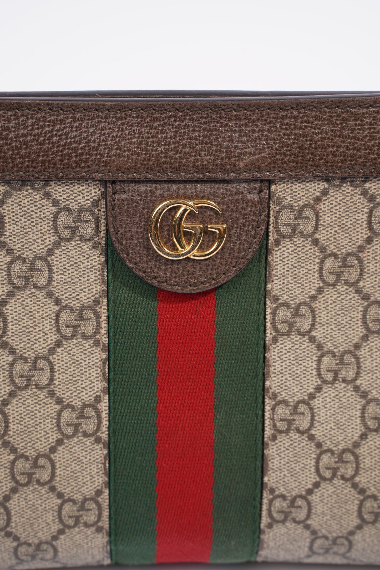 Gucci Ophidia GG Beige And Ebony GG Supreme Coated Canvas Small