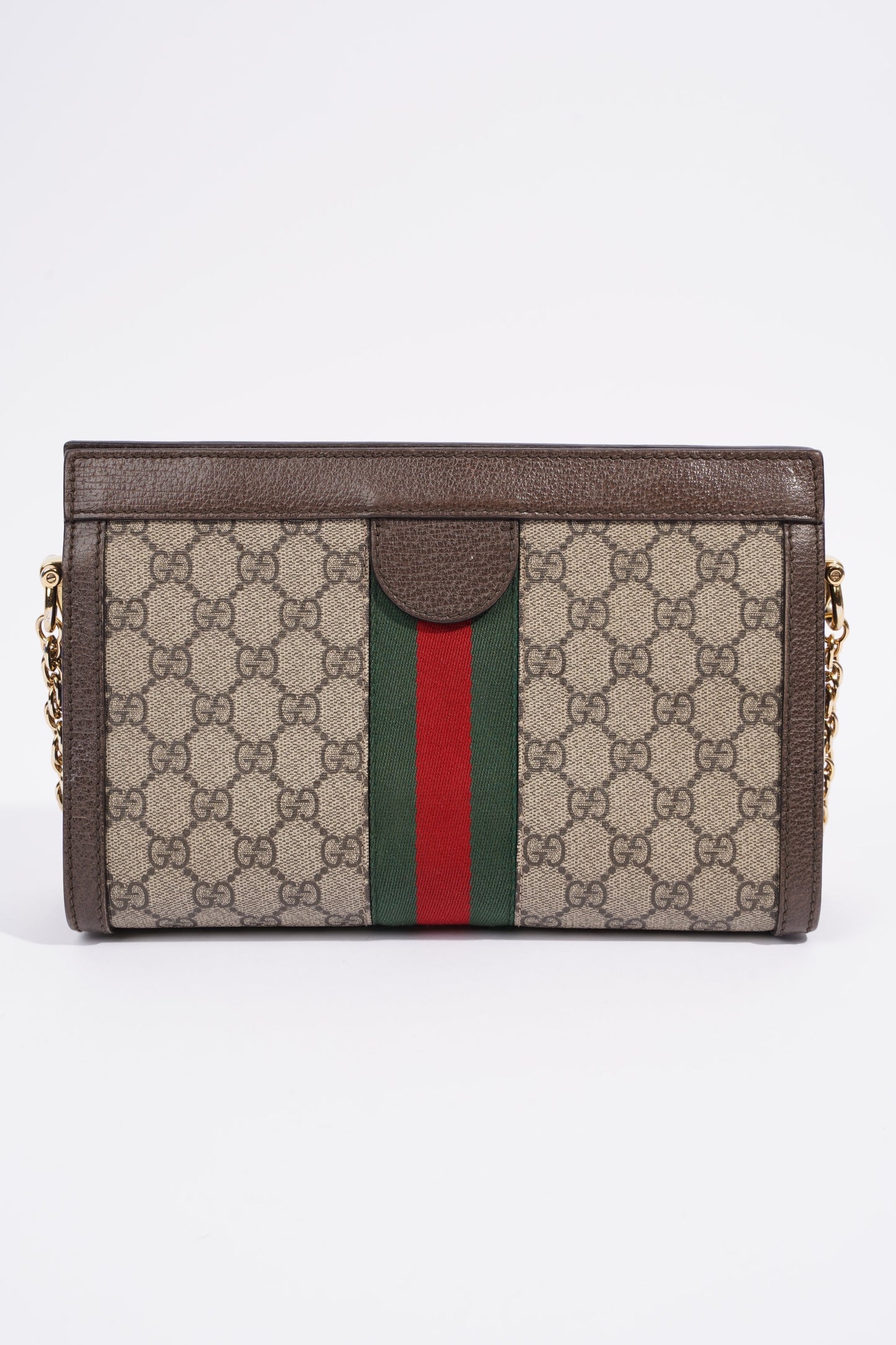 Gucci Ophidia GG Beige And Ebony GG Supreme Coated Canvas Small