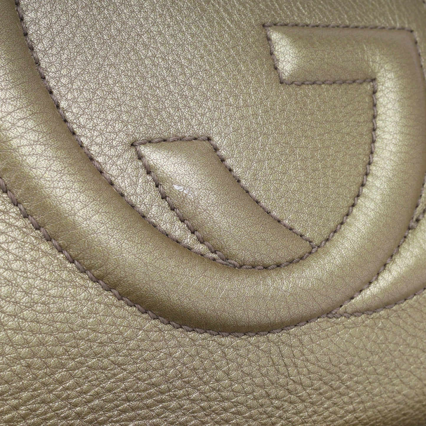 Gucci Soho Medium Chain Tote - Champagne