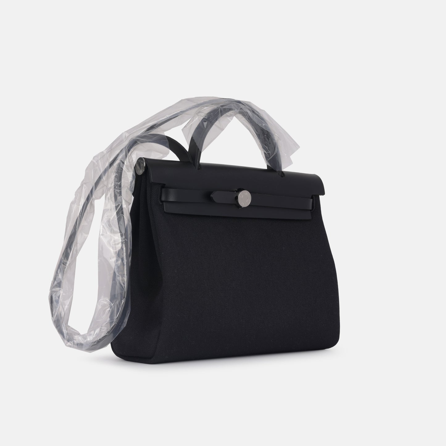 Hermès Hermes - Herbag 31 - Noir Canvas / Hunter PHW - Brand New