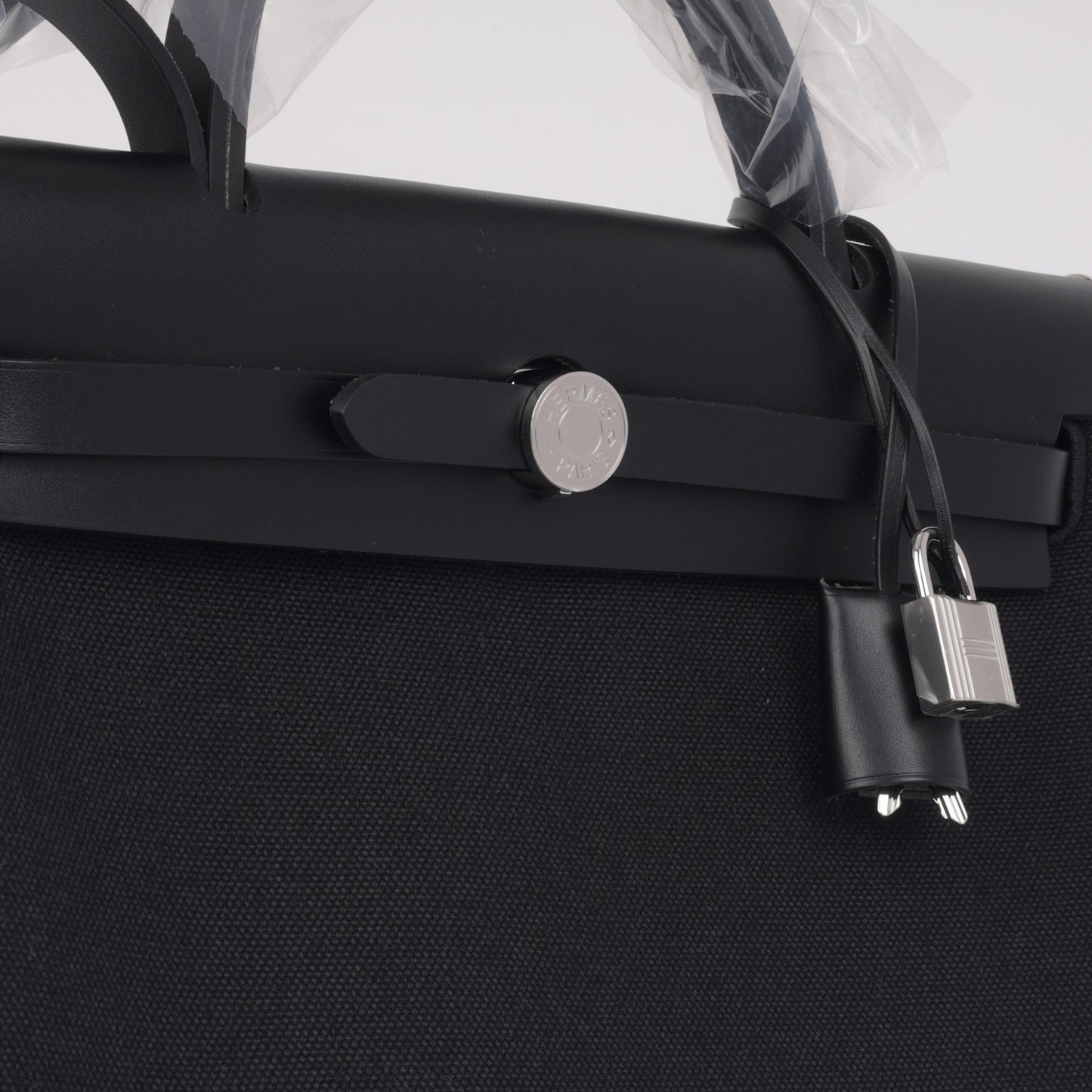 Hermès Hermes - Herbag 31 - Noir Canvas / Hunter PHW - Brand New