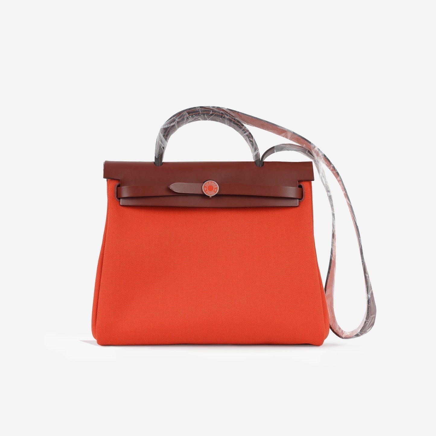 Hermès Hermes - Herbag 31 - Capucines Canvas / Rouge Hunter PHW - Unused
