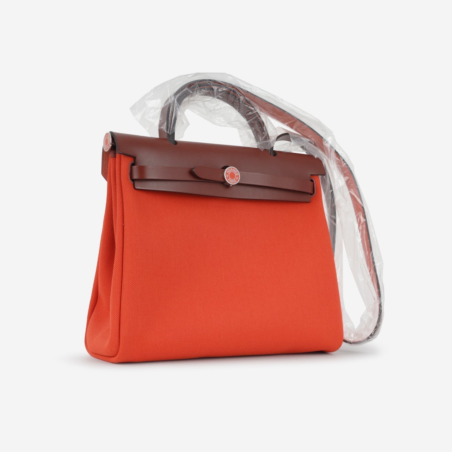Hermès Hermes - Herbag 31 - Capucines Canvas / Rouge Hunter PHW - Unused