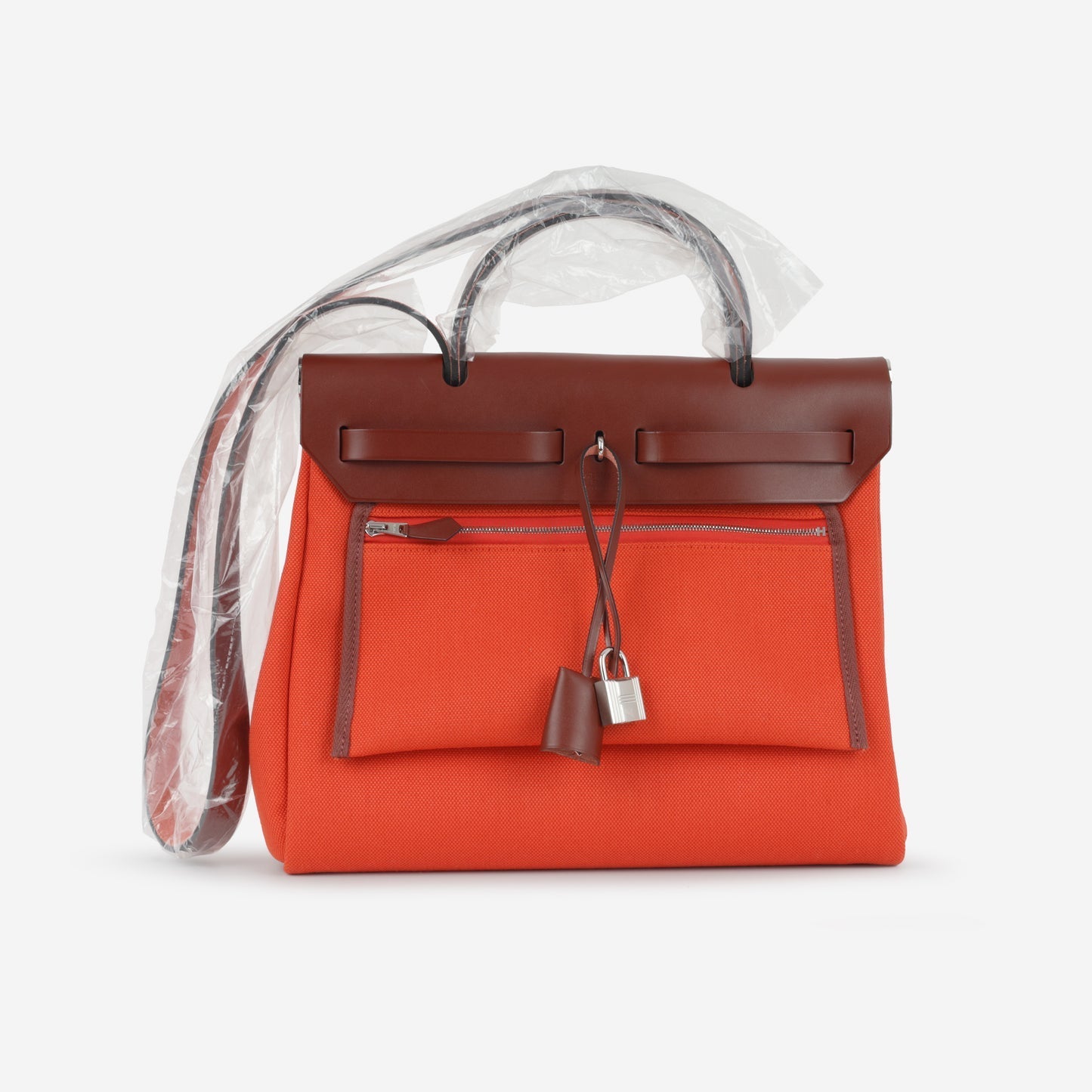 Hermès Hermes - Herbag 31 - Capucines Canvas / Rouge Hunter PHW - Unused