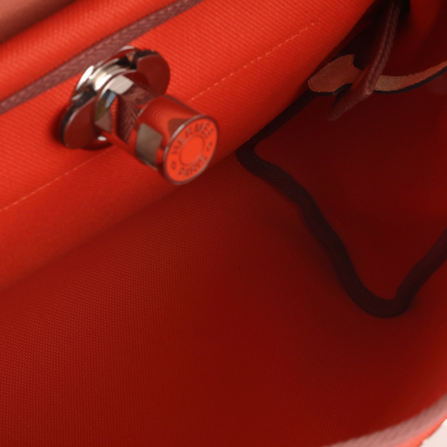 Hermès Hermes - Herbag 31 - Capucines Canvas / Rouge Hunter PHW - Unused