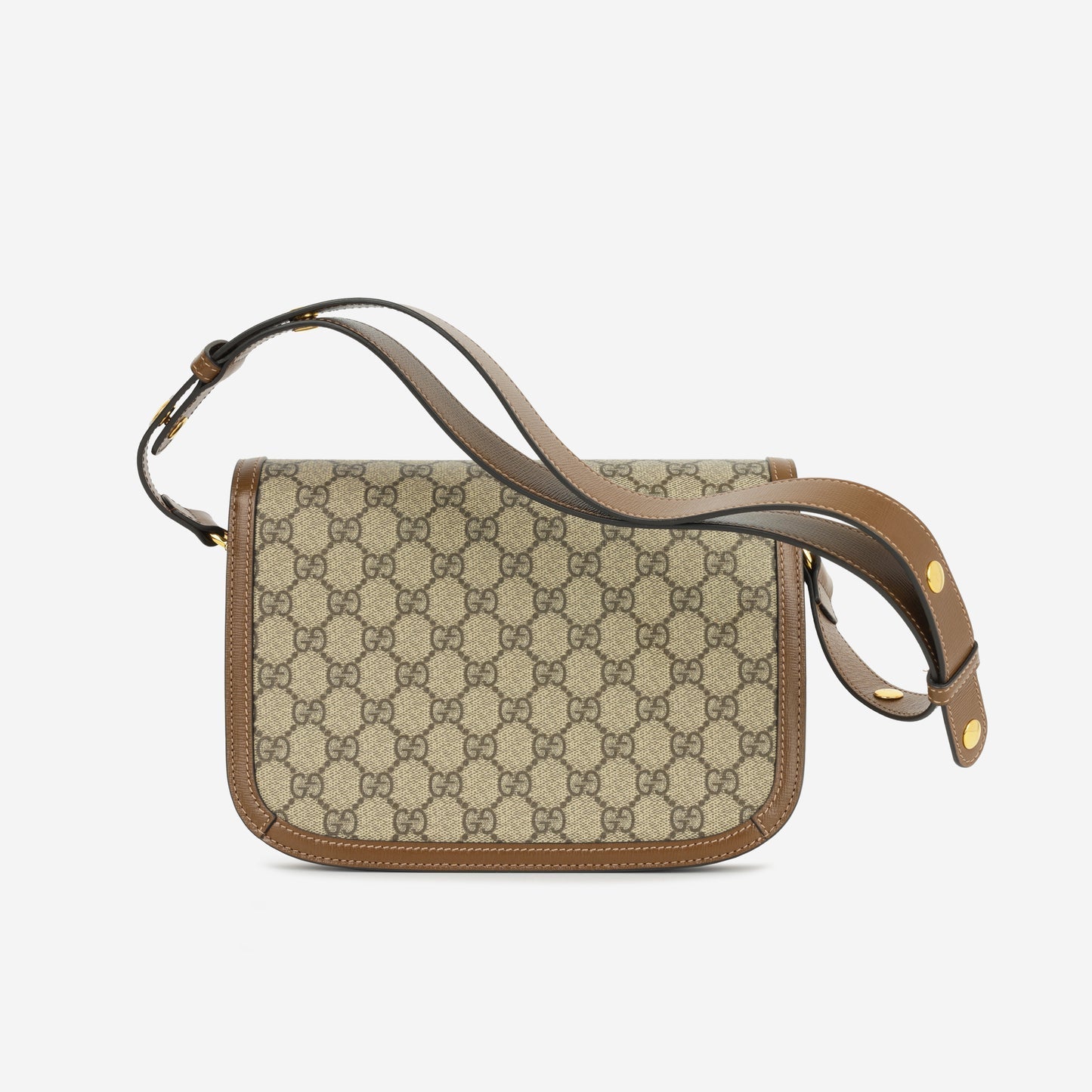 Gucci Gucci - Small Horsebit Crossbody 1955 - Beige/Dark brown GG Supreme canvas GHW -