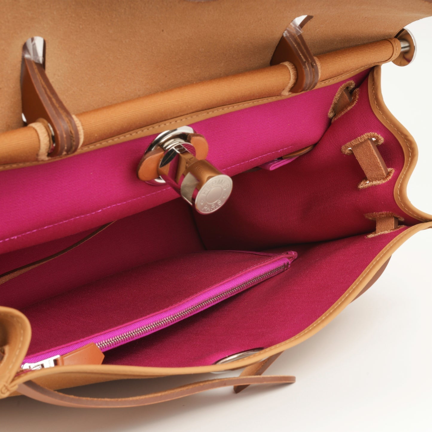 Hermès Hermes - Herbag 31 - Dune / Magnolia Canvas / Fauve Hunter PHW - 2021
