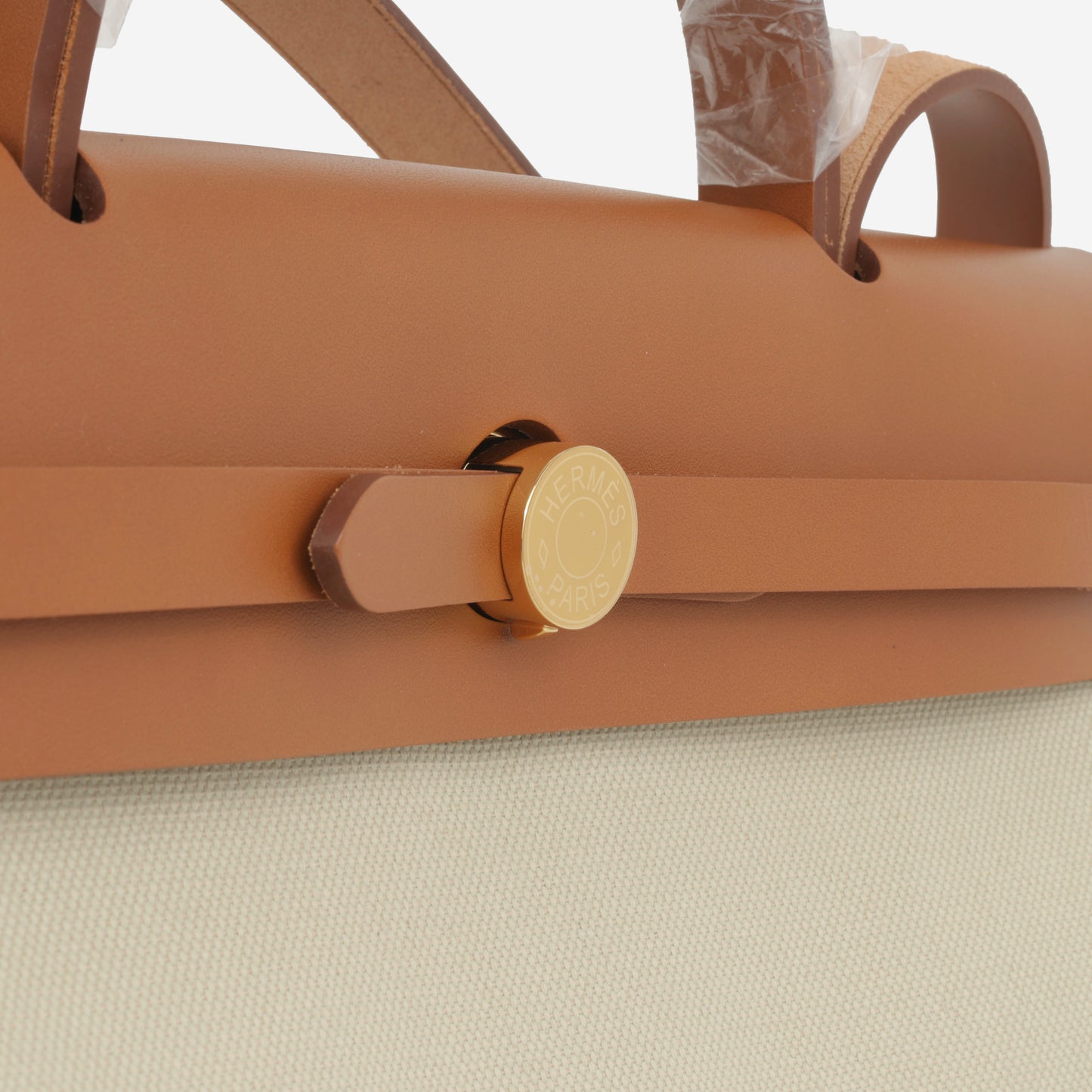Hermès Hermes - Herbag 31 - Beton Canvas/ Fauve Hunter GHW - 2023 - Brand New