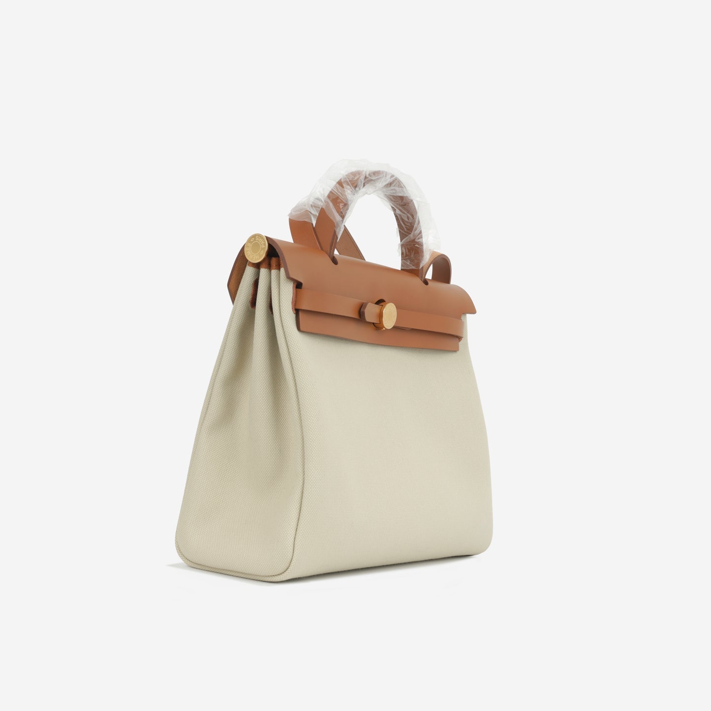 Hermès Hermes - Herbag 31 - Beton Canvas/ Fauve Hunter GHW - 2023 - Brand New