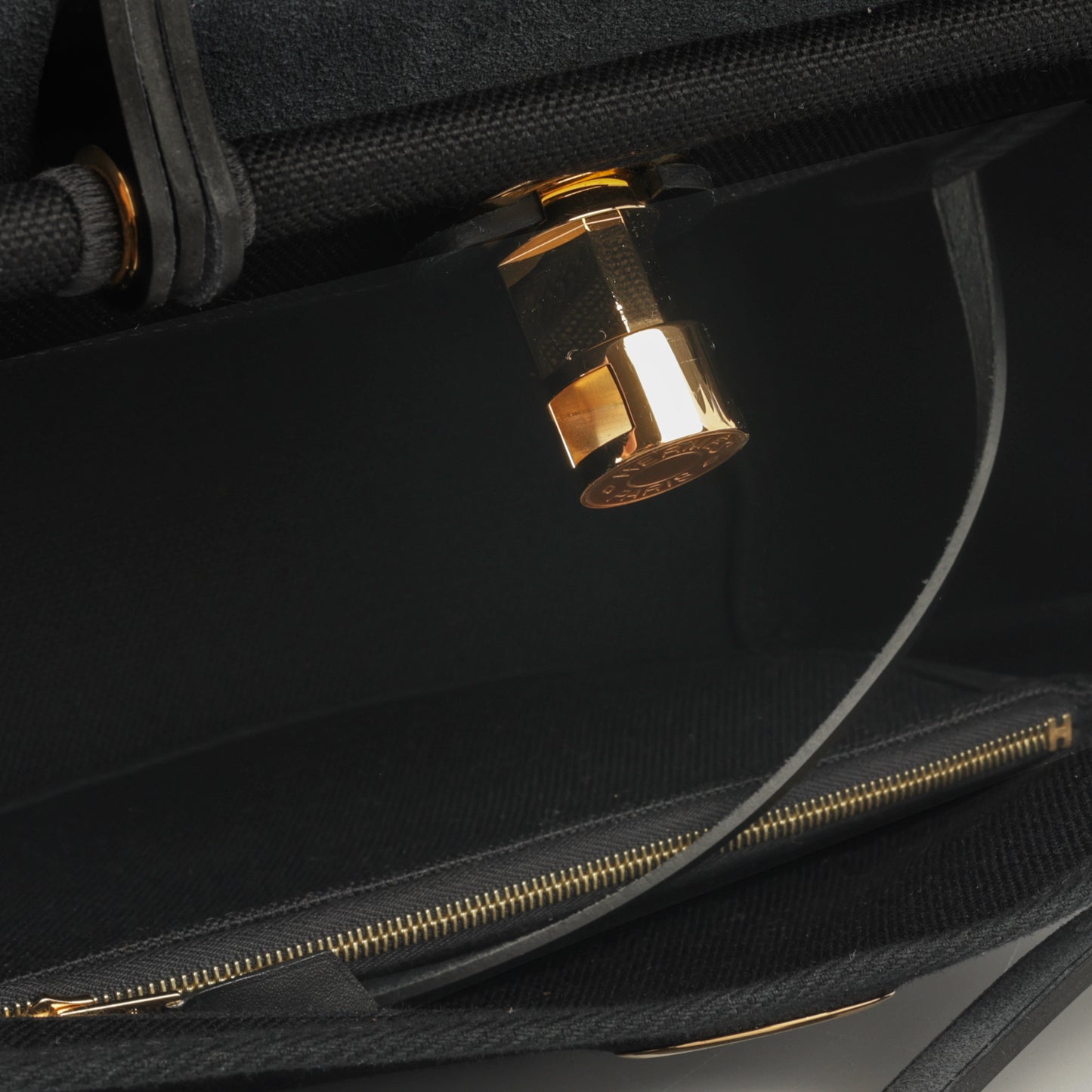 Hermès Hermes Herbag 31 - Noir Canvas / Hunter GHW - Brand New - 2024