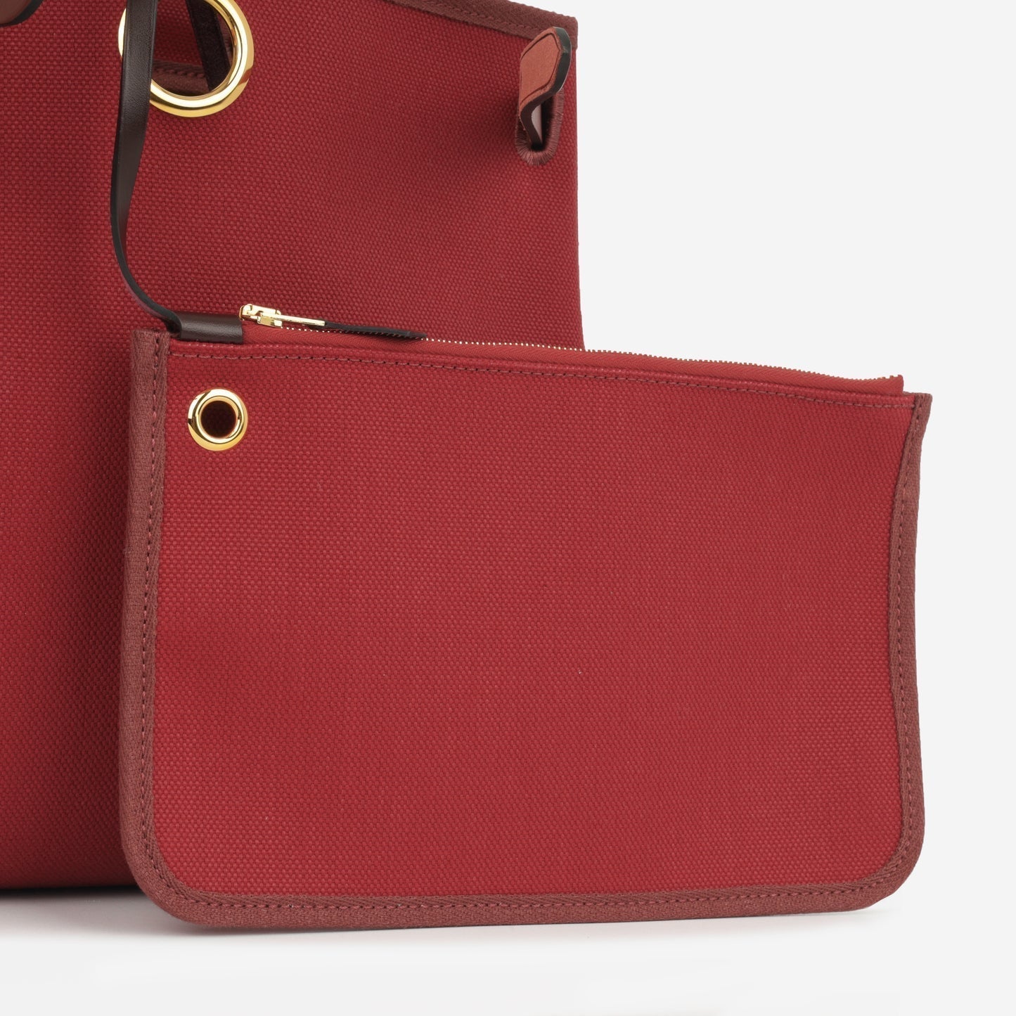 Hermès Hermes - Herbag 31 - Rouge Grenat Canvas / Rouge Sellier / Rouge H / Noir Hunter GHW - Brand New